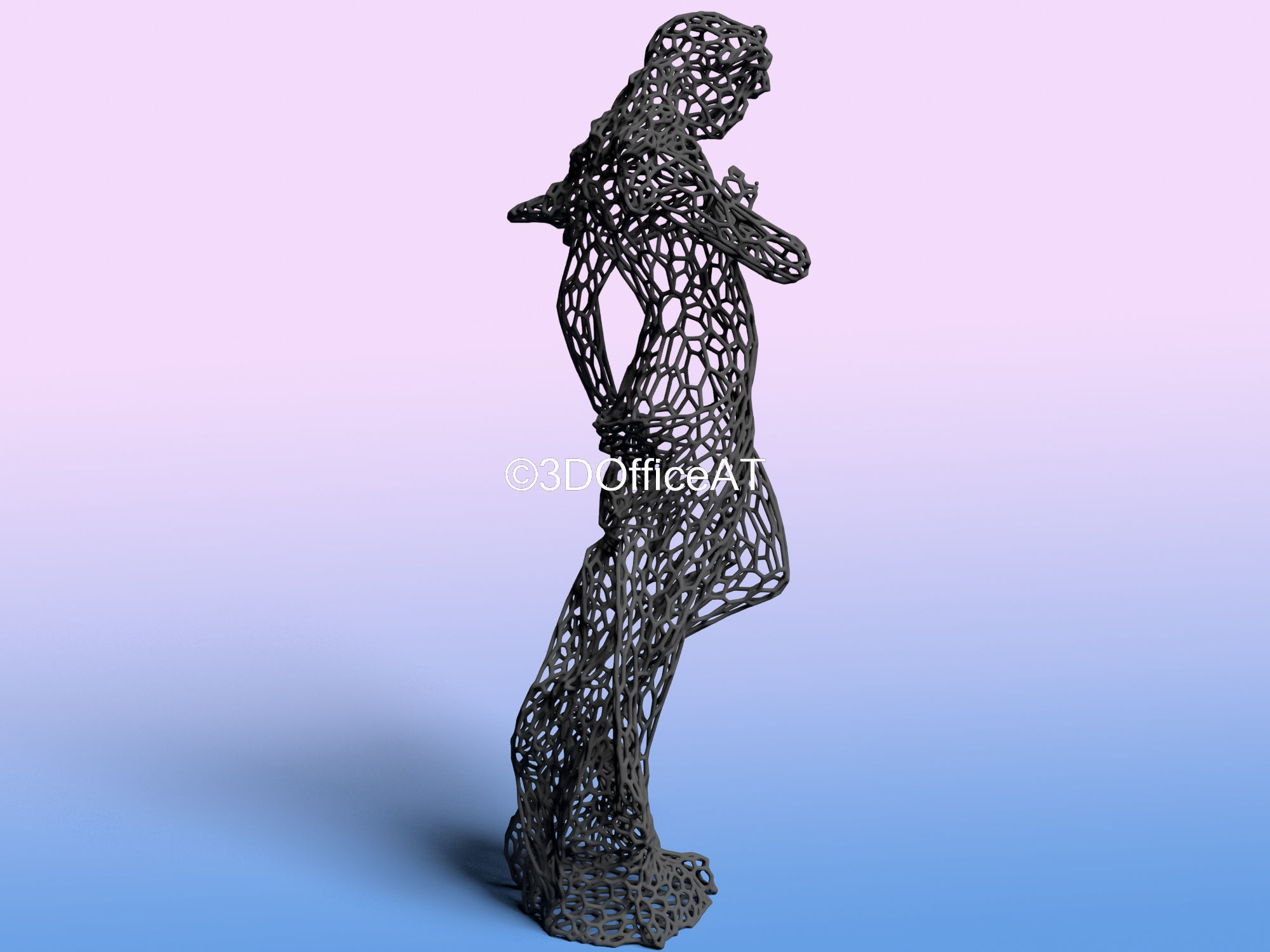 Virgo - zodiac sign - wire style  3D print model_7