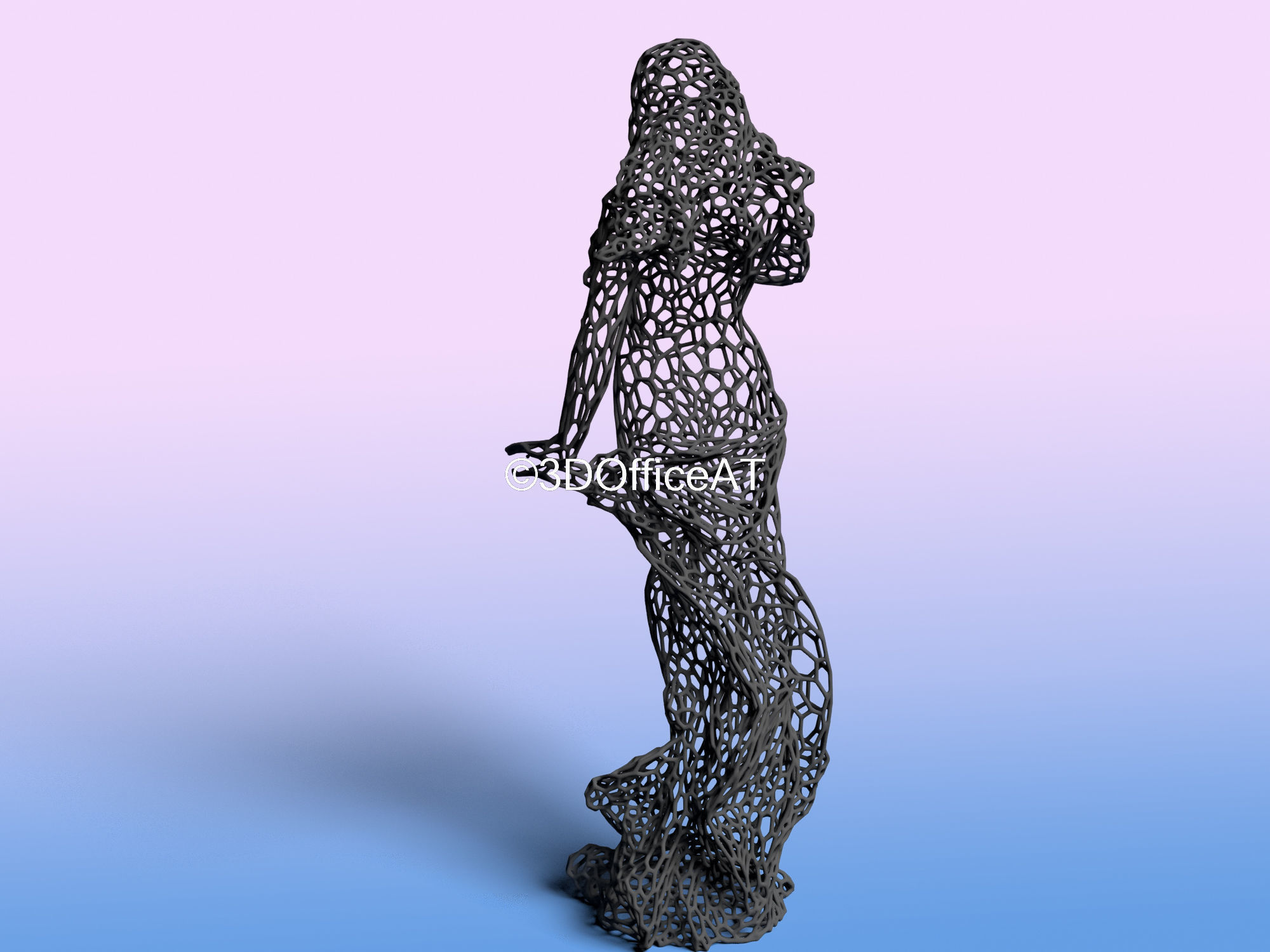 Virgo - zodiac sign - wire style  3D print model_5