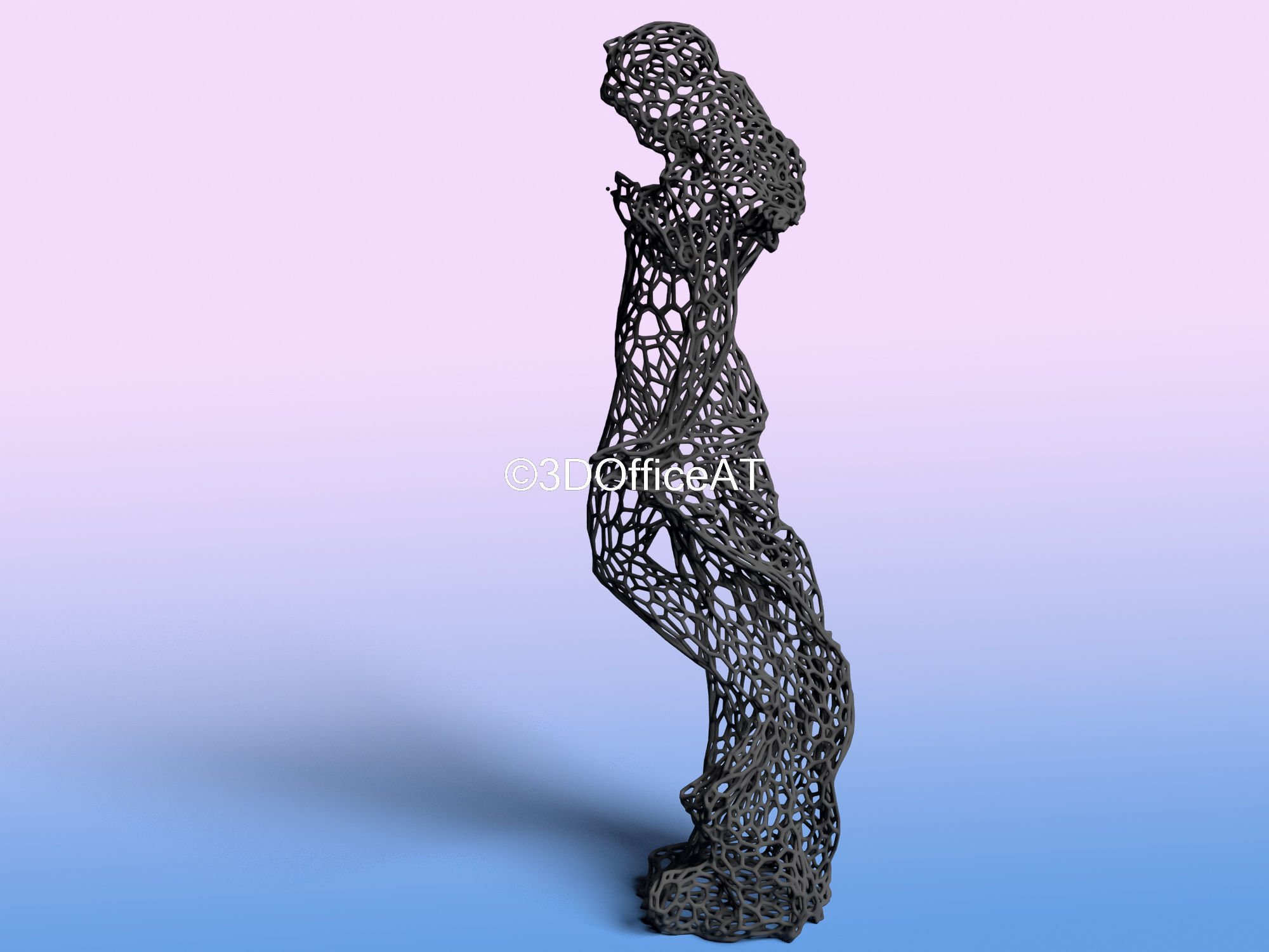 Virgo - zodiac sign - wire style  3D print model_4
