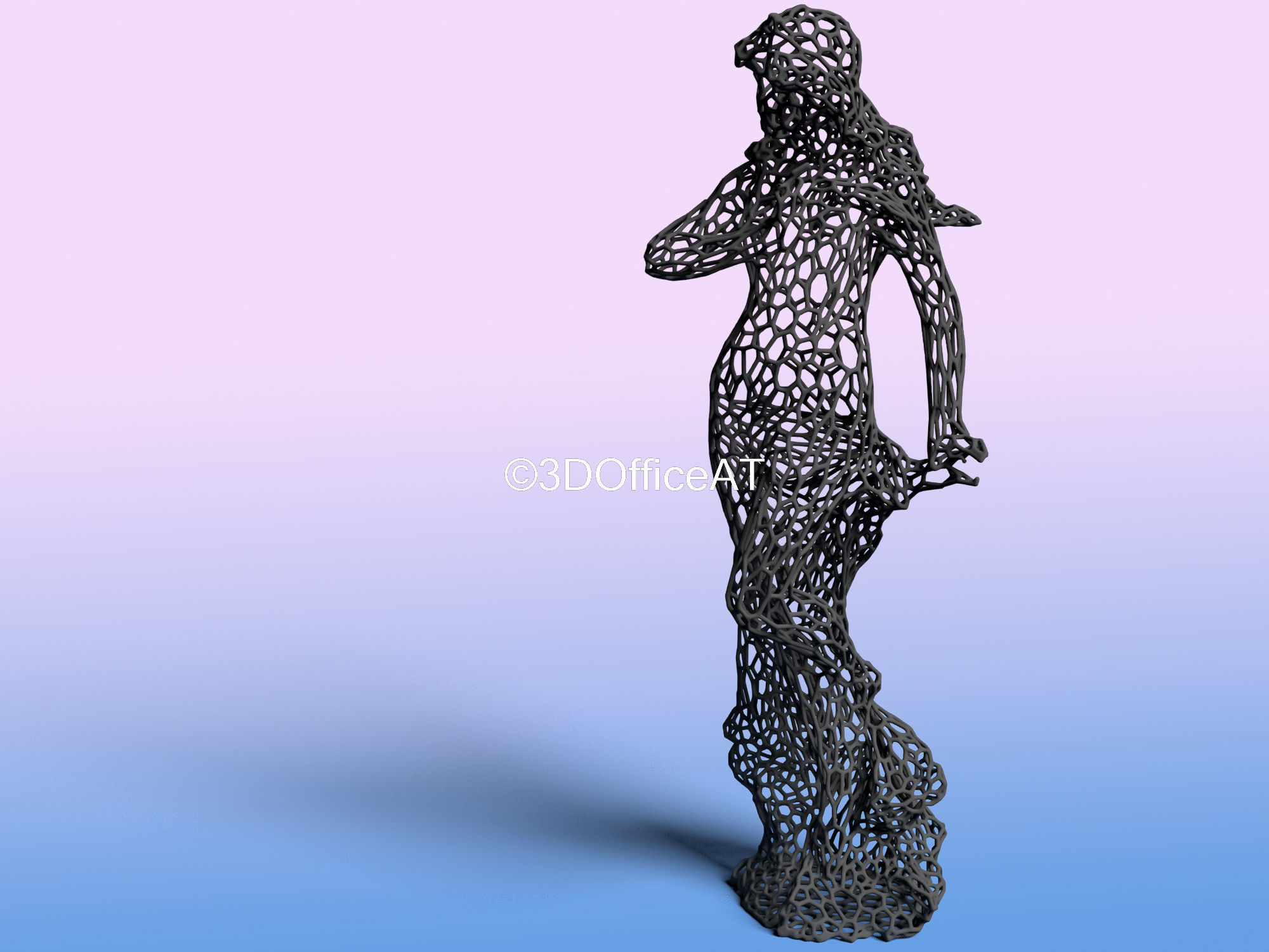 Virgo - zodiac sign - wire style  3D print model_12