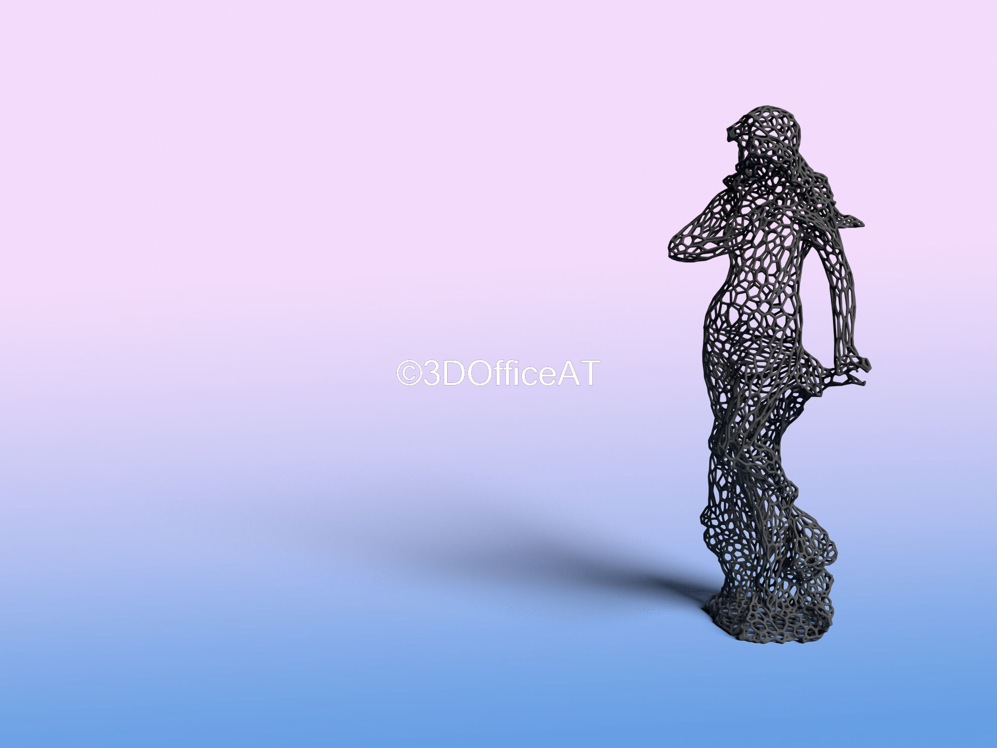 Virgo - zodiac sign - wire style  3D print model_1