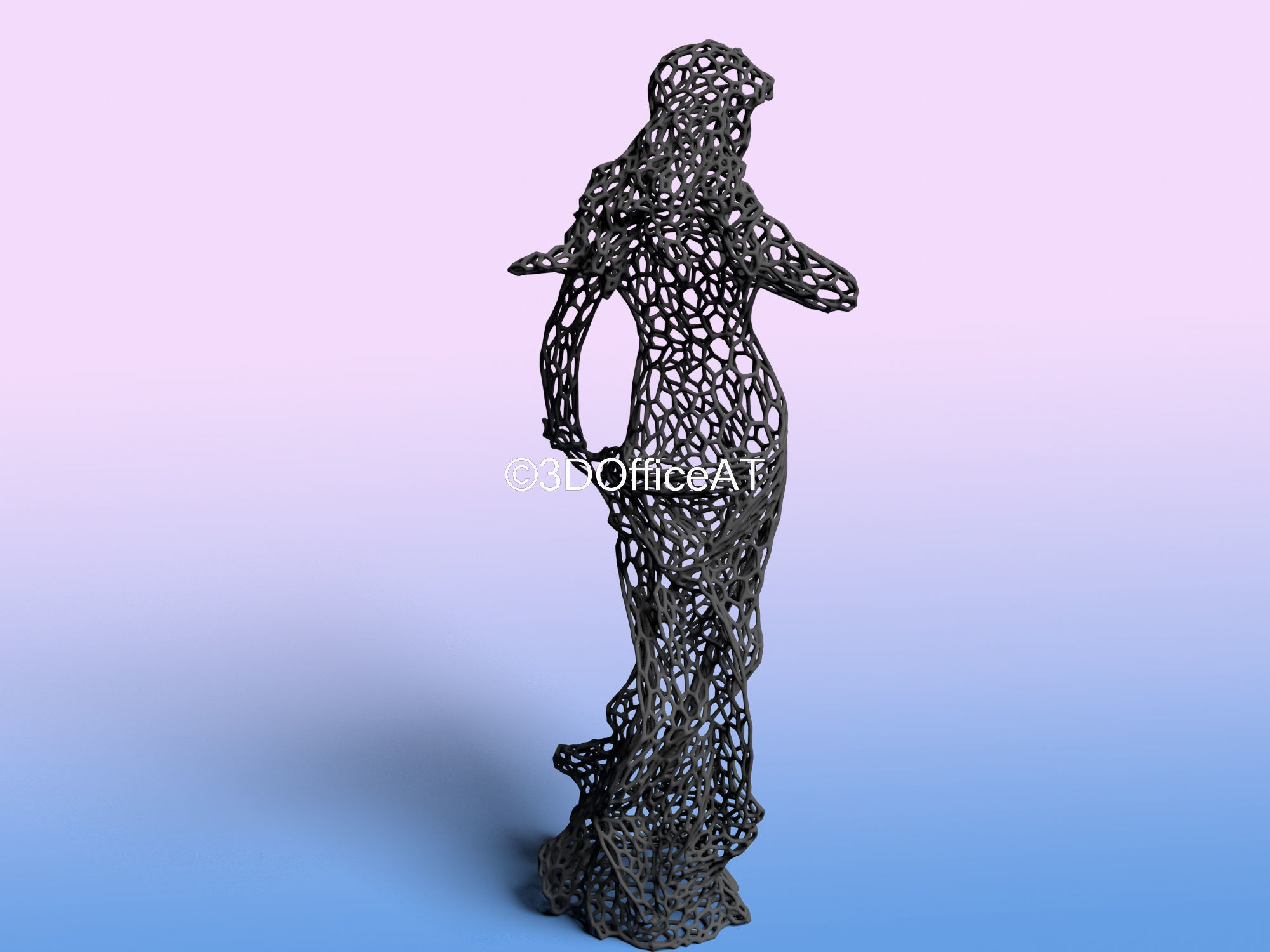 Virgo - zodiac sign - wire style  3D print model_6
