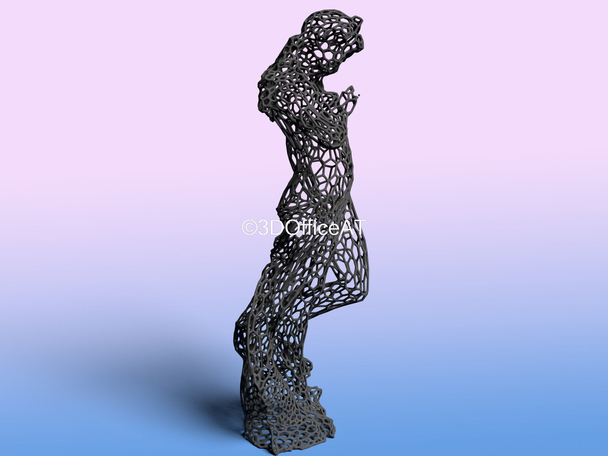 Virgo - zodiac sign - wire style  3D print model_8