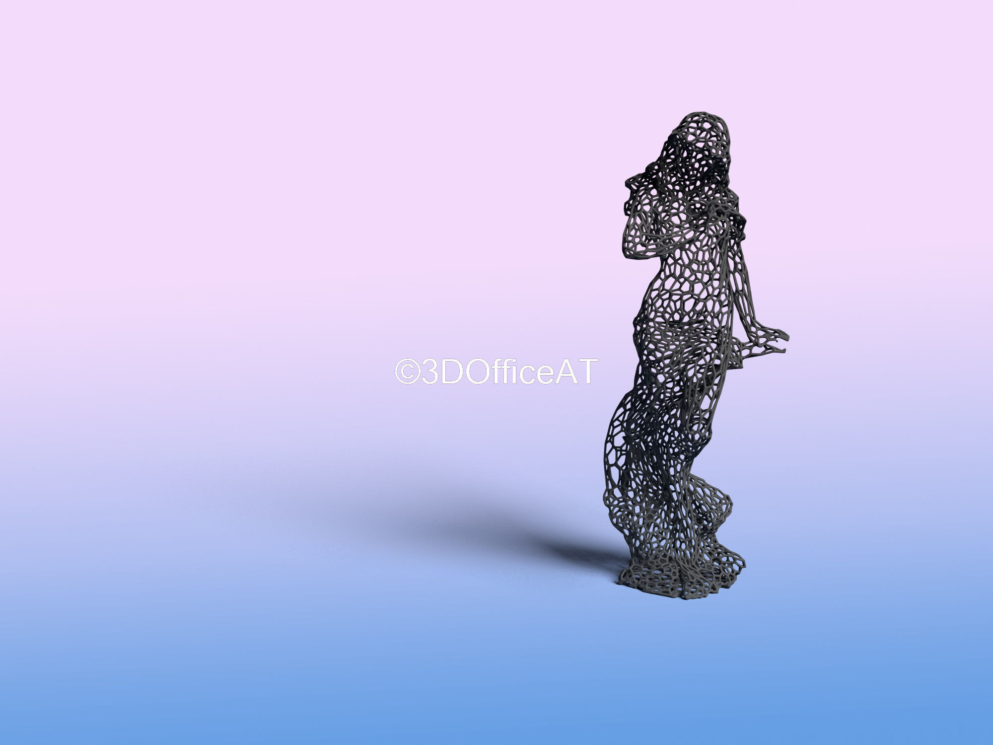Virgo - zodiac sign - wire style  3D print model_11