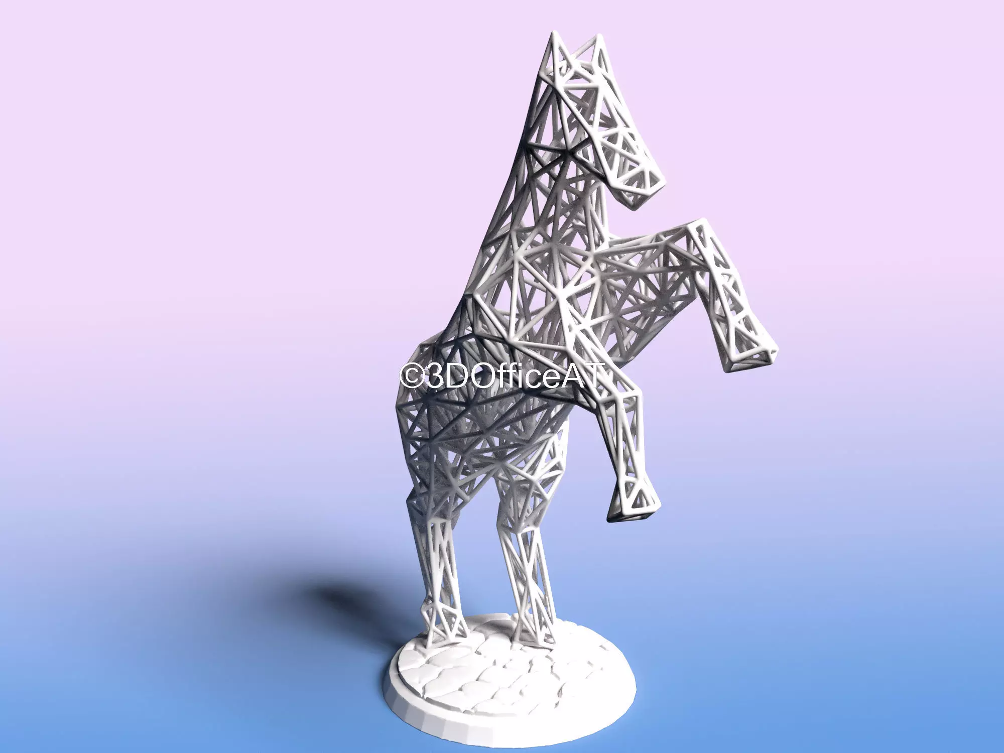 HORSE MESH WIRE ART 3D print model