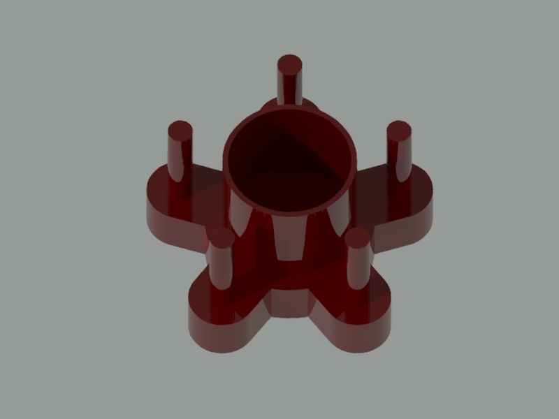 5x108 Wheel balancing jig 3D print model_4