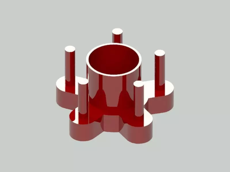 5x108 Wheel balancing jig 3D print model_0