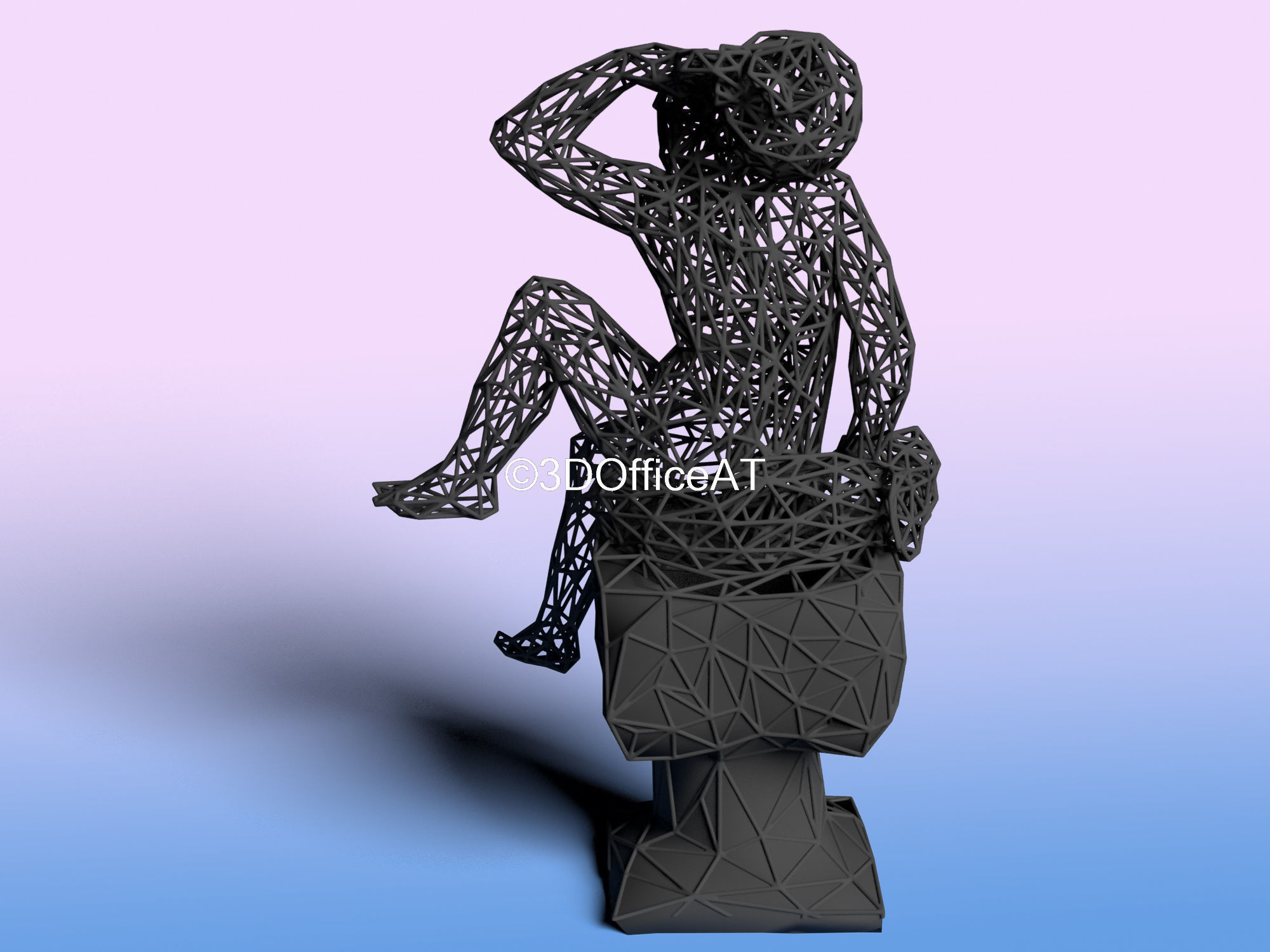 AQUARIUS ZODIAC SIGN - RESIN PRINT 3D print model_11