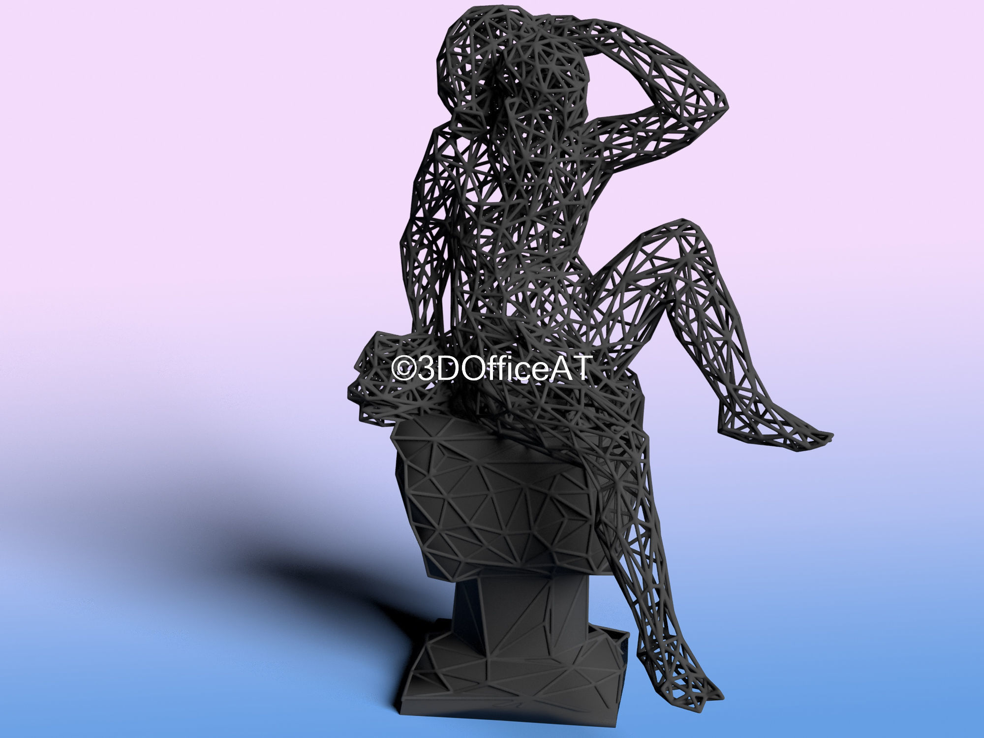 AQUARIUS ZODIAC SIGN - RESIN PRINT 3D print model_7