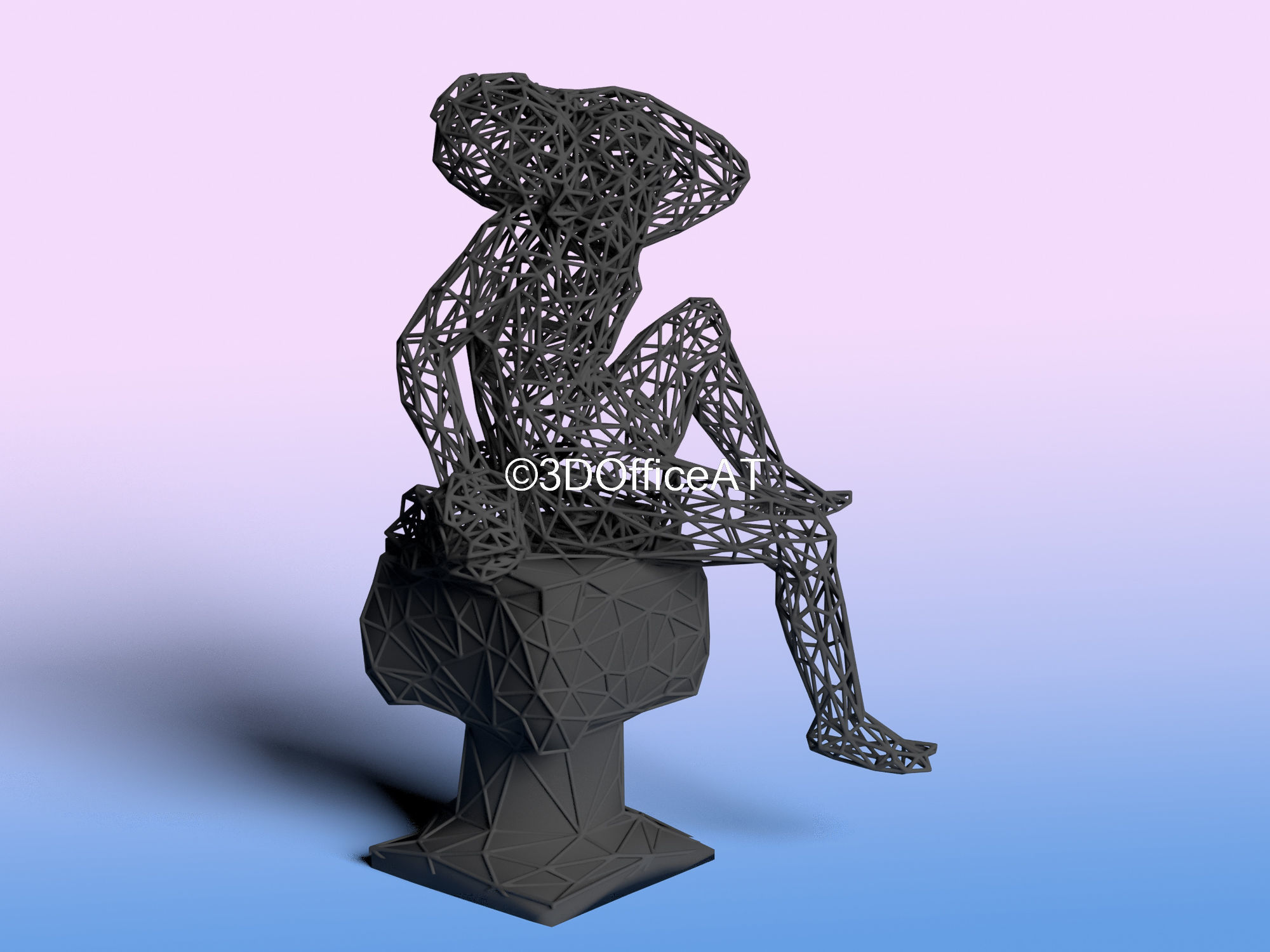 AQUARIUS ZODIAC SIGN - RESIN PRINT 3D print model_8