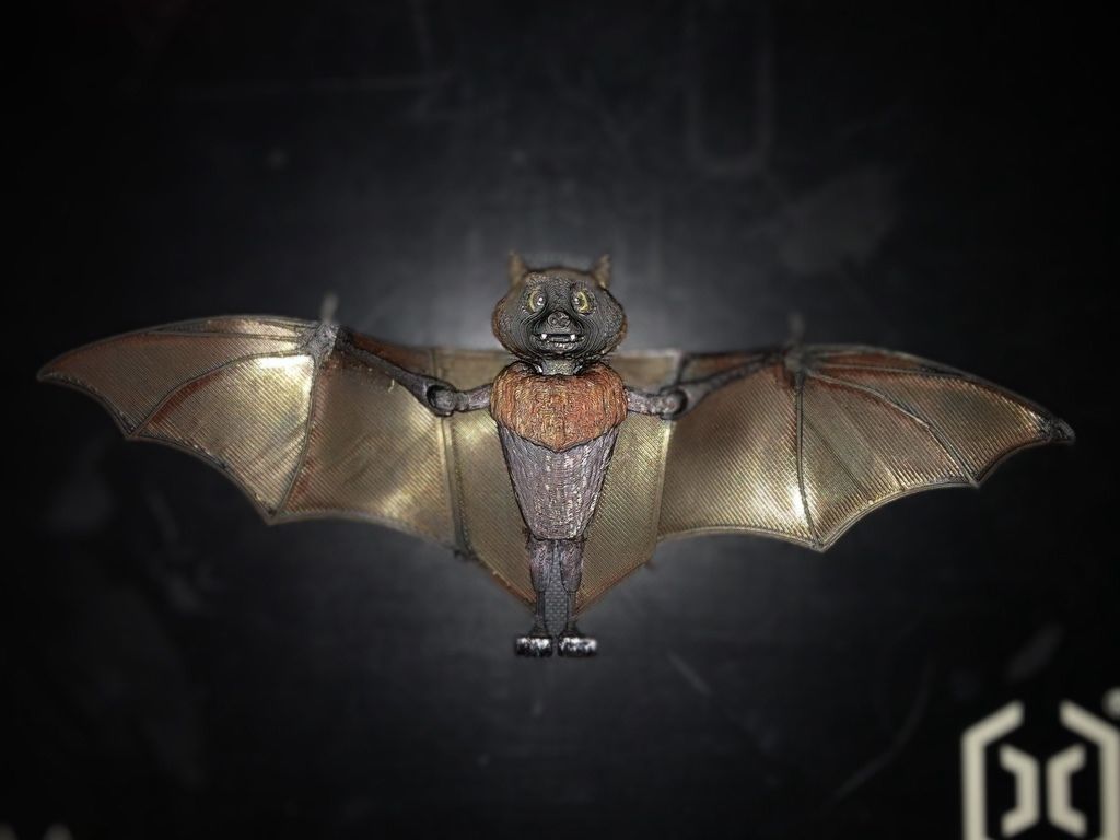 PRINT-IN-PLACE BAT ARTICULATED- FLEXI 3D print model_2