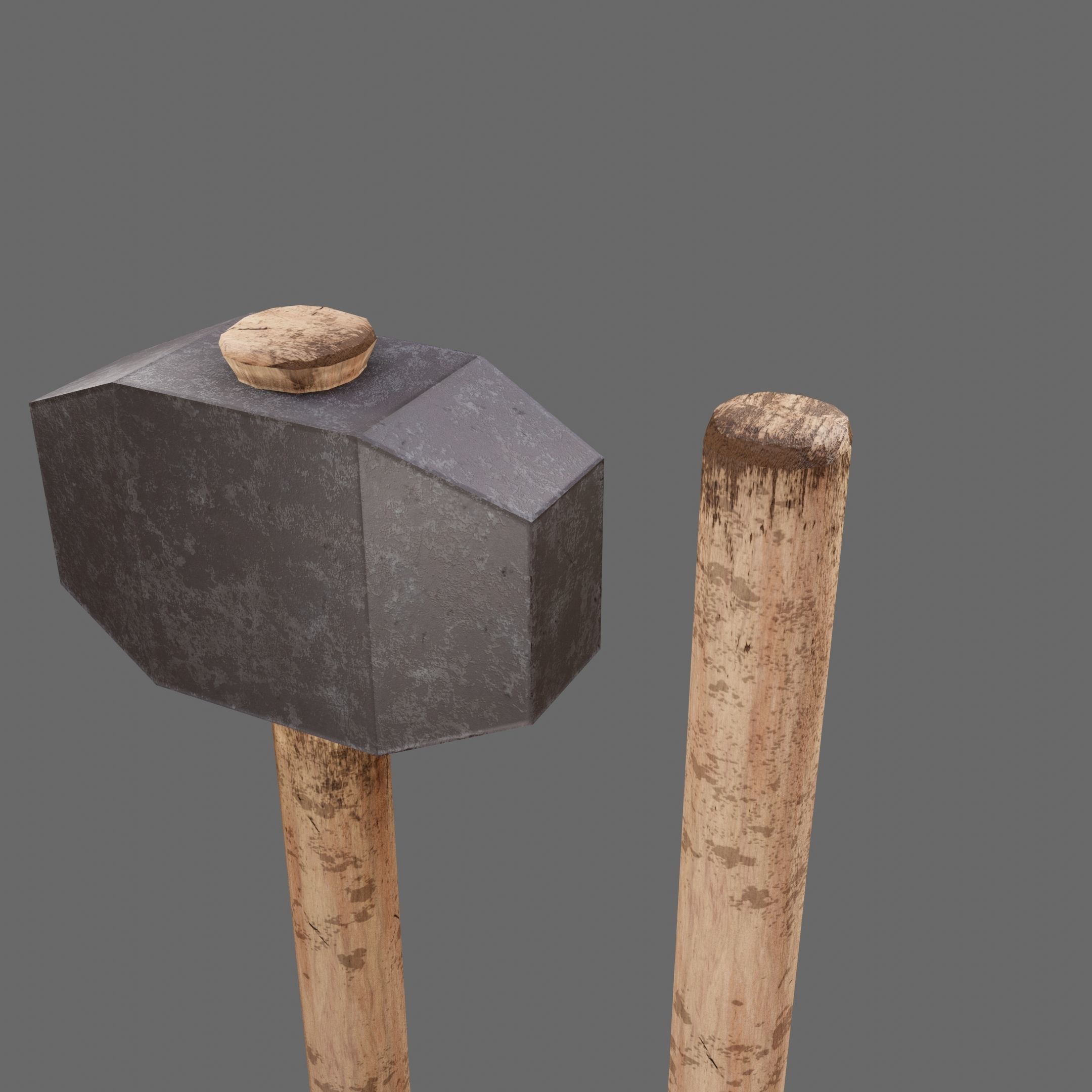 Survival Weapons Collection Low-poly 3D model_8