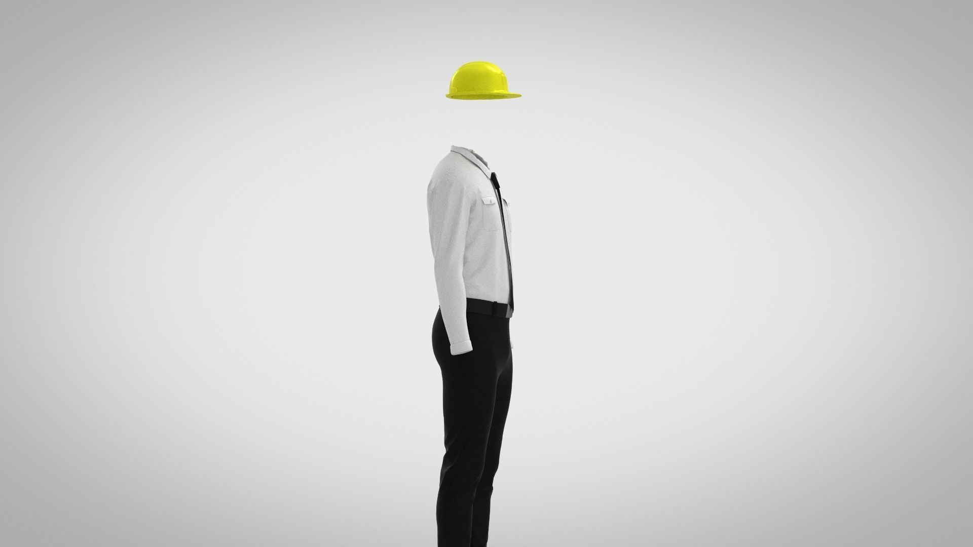 Engineer Uniform Low-poly 3D model_5