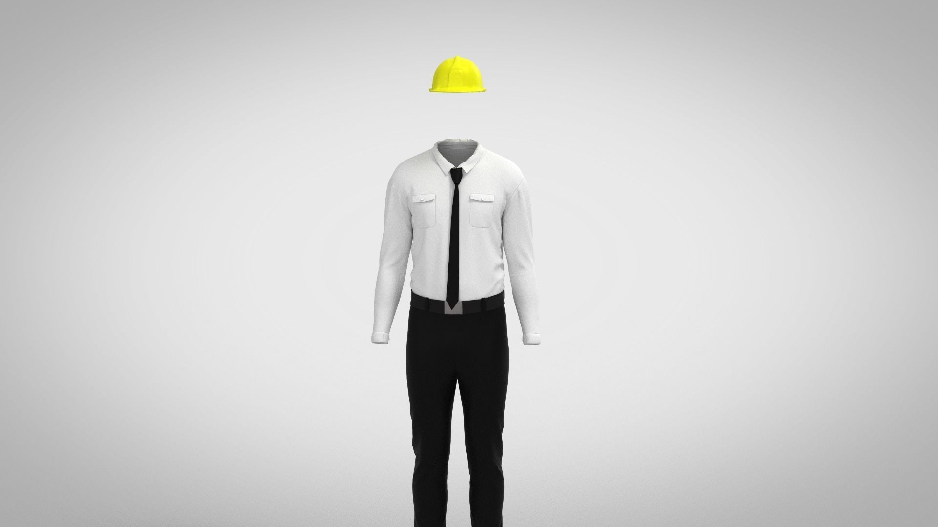 Engineer Uniform Low-poly 3D model_2