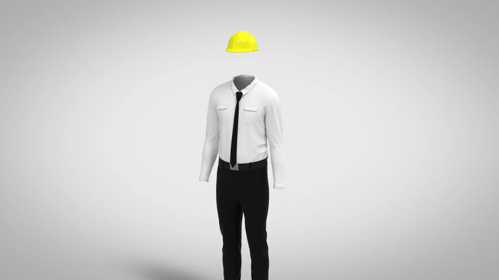 Engineer Uniform Low-poly 3D model_0