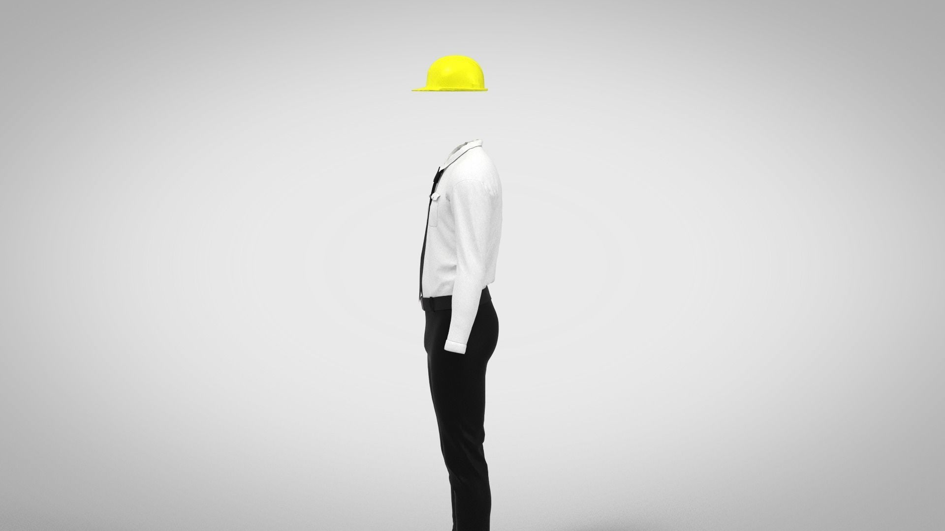 Engineer Uniform Low-poly 3D model_6