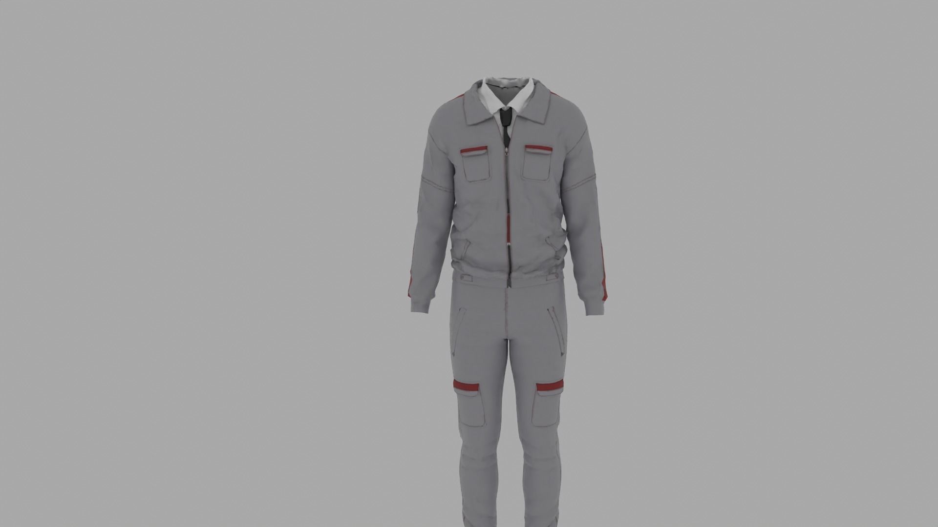 Engineer - Worker Uniform 3D model_3