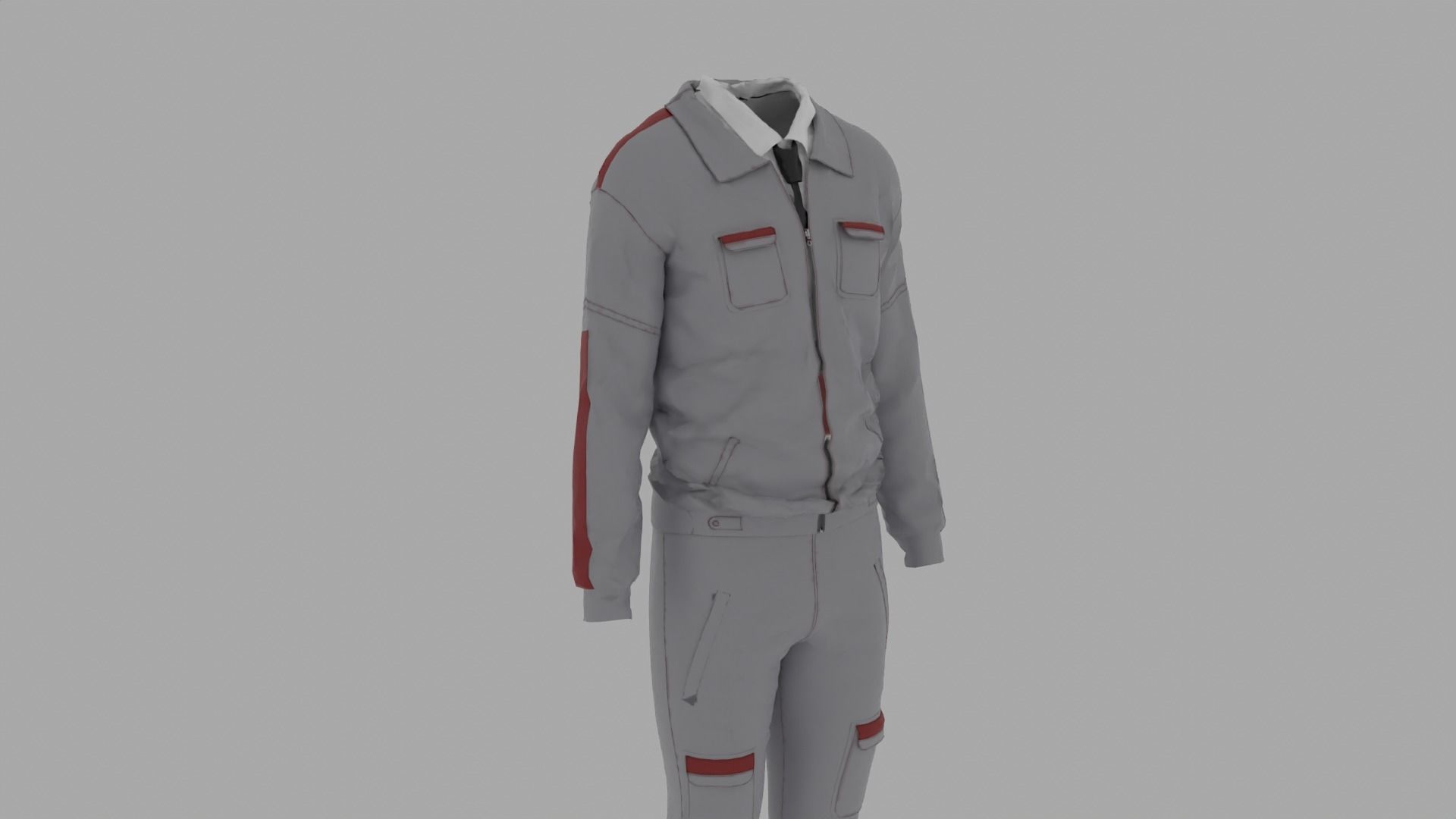 Engineer - Worker Uniform 3D model_6