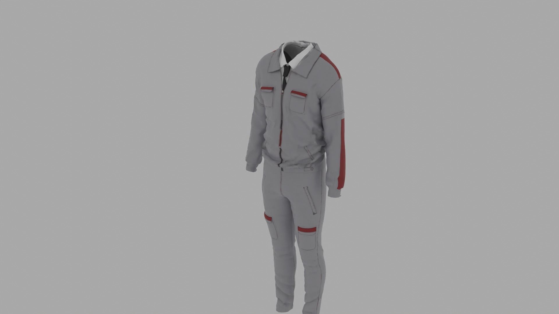 Engineer - Worker Uniform 3D model_4