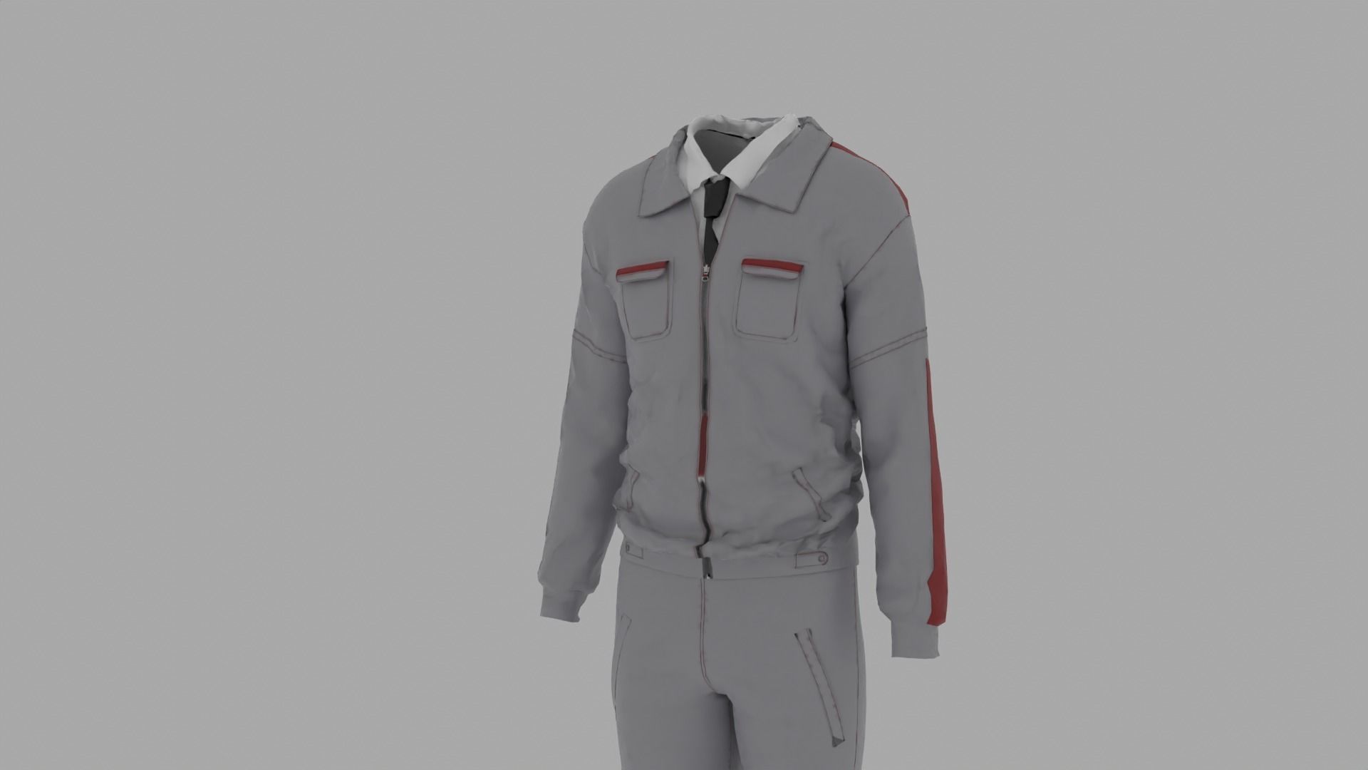 Engineer - Worker Uniform 3D model_1
