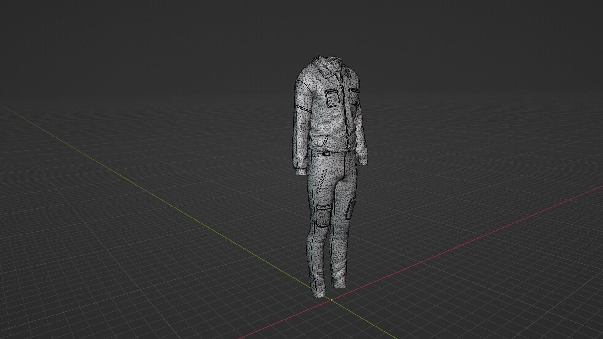 Engineer - Worker Uniform 3D model_9
