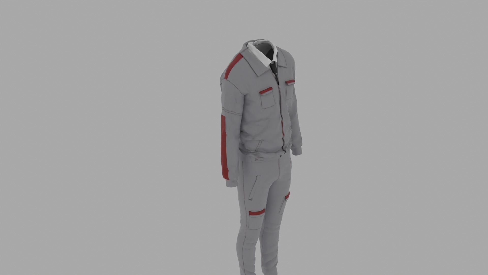 Engineer - Worker Uniform 3D model_8