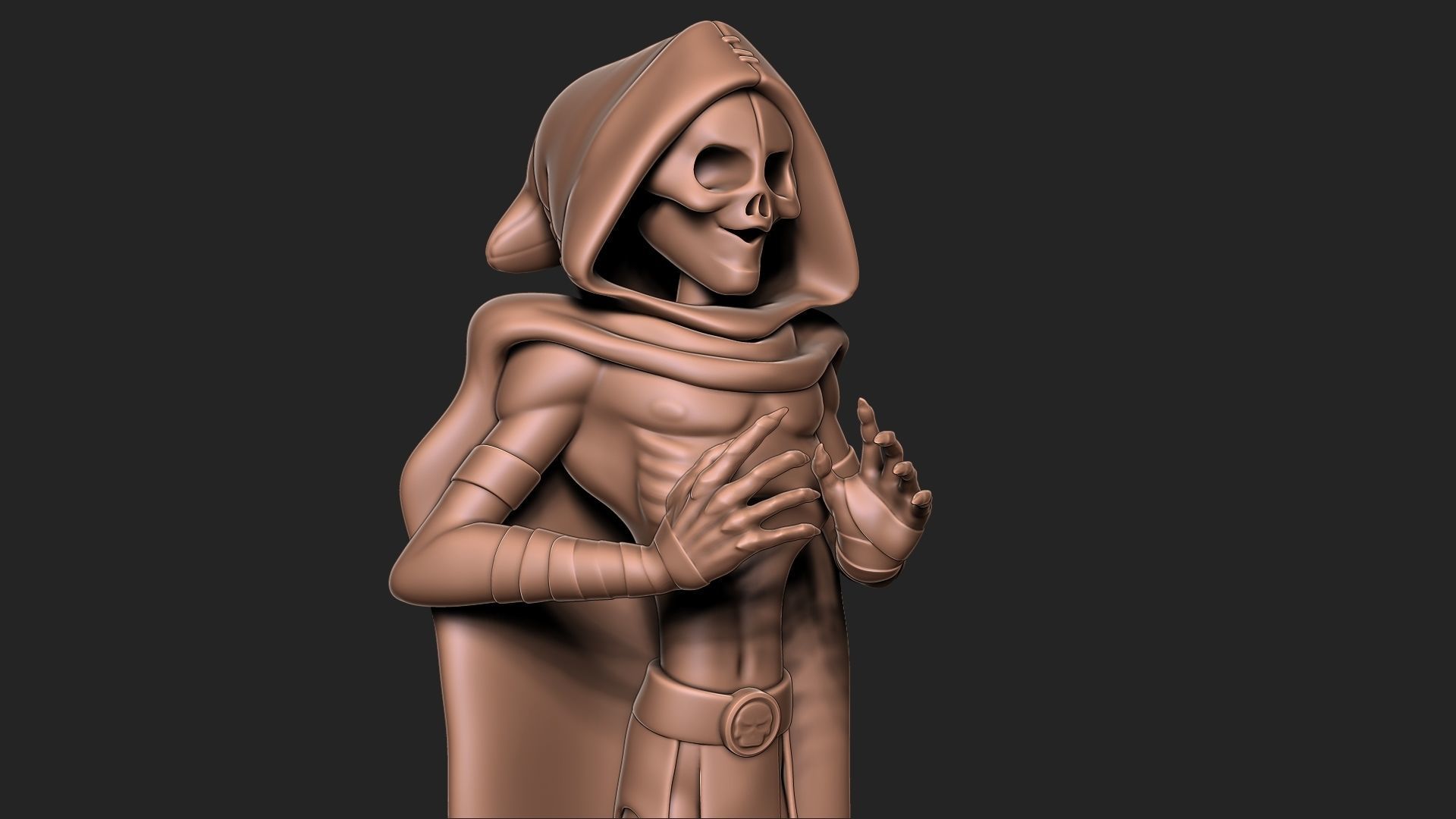 Halloween Skull 3D print model_1