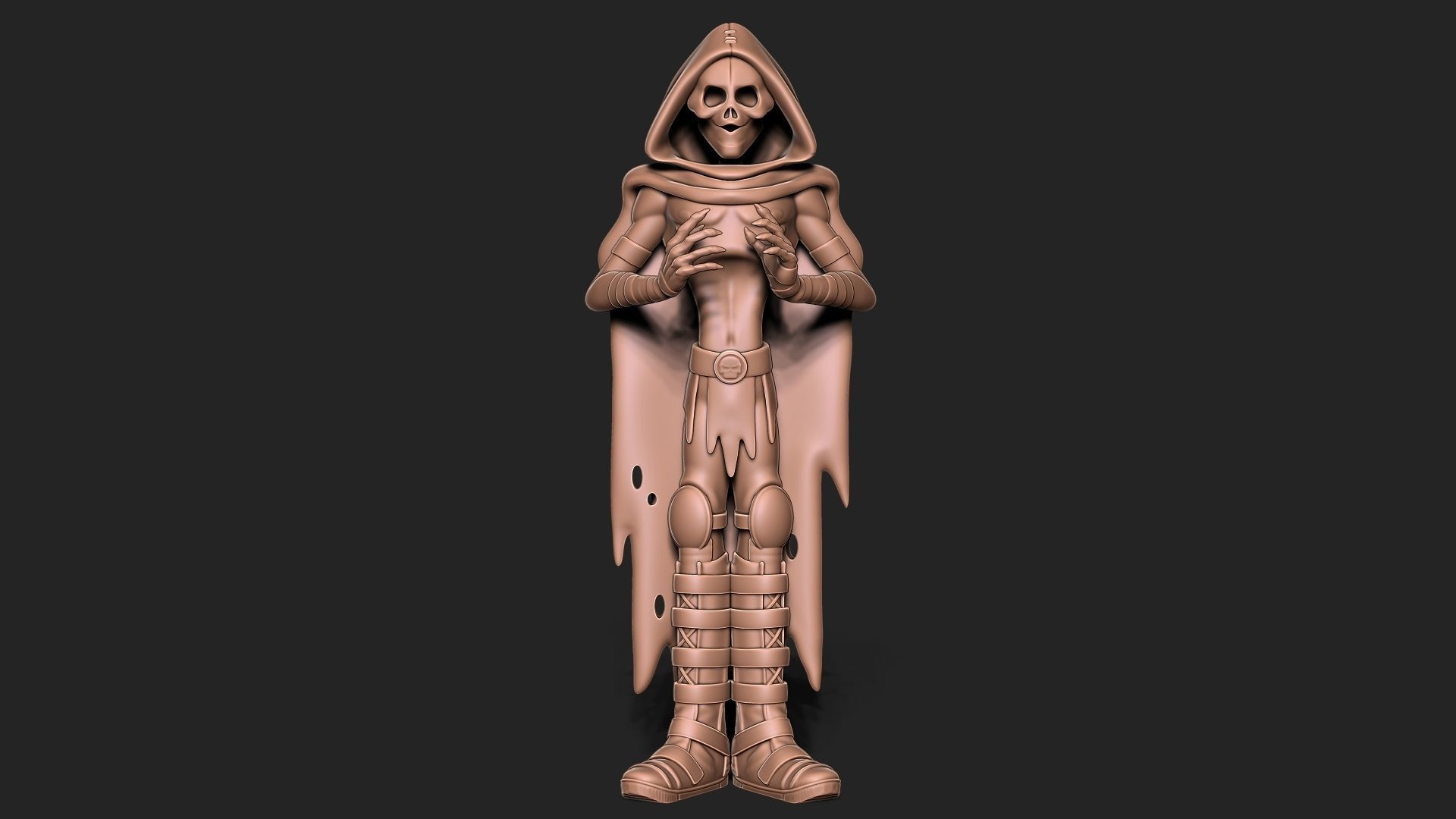 Halloween Skull 3D print model_3
