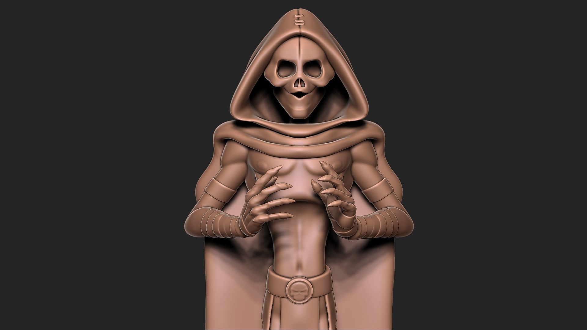 Halloween Skull 3D print model_2