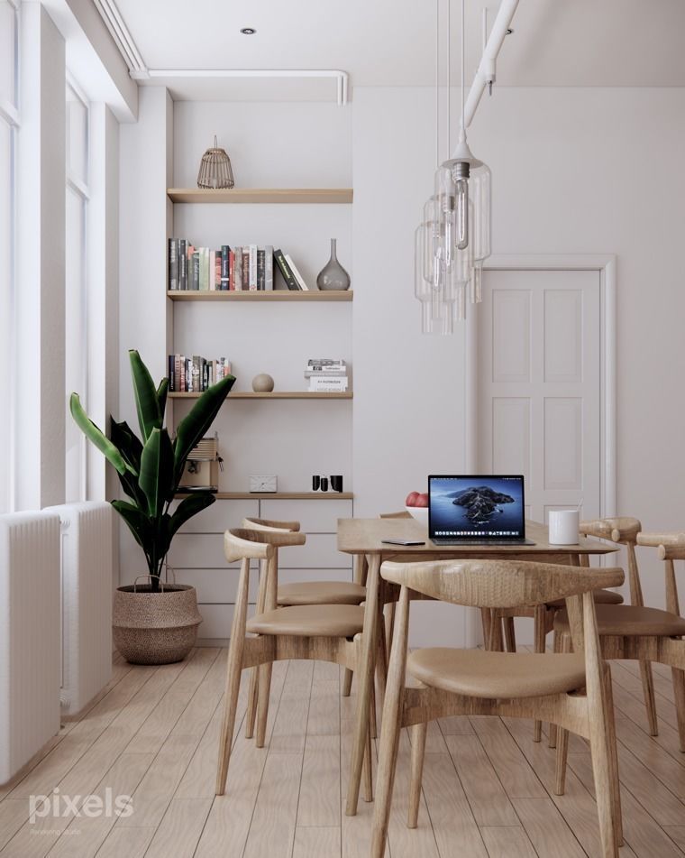 DINING AREA 001 3D MODEL AND SCENE SCANDINAVIAN INTERIORS 3D model_2