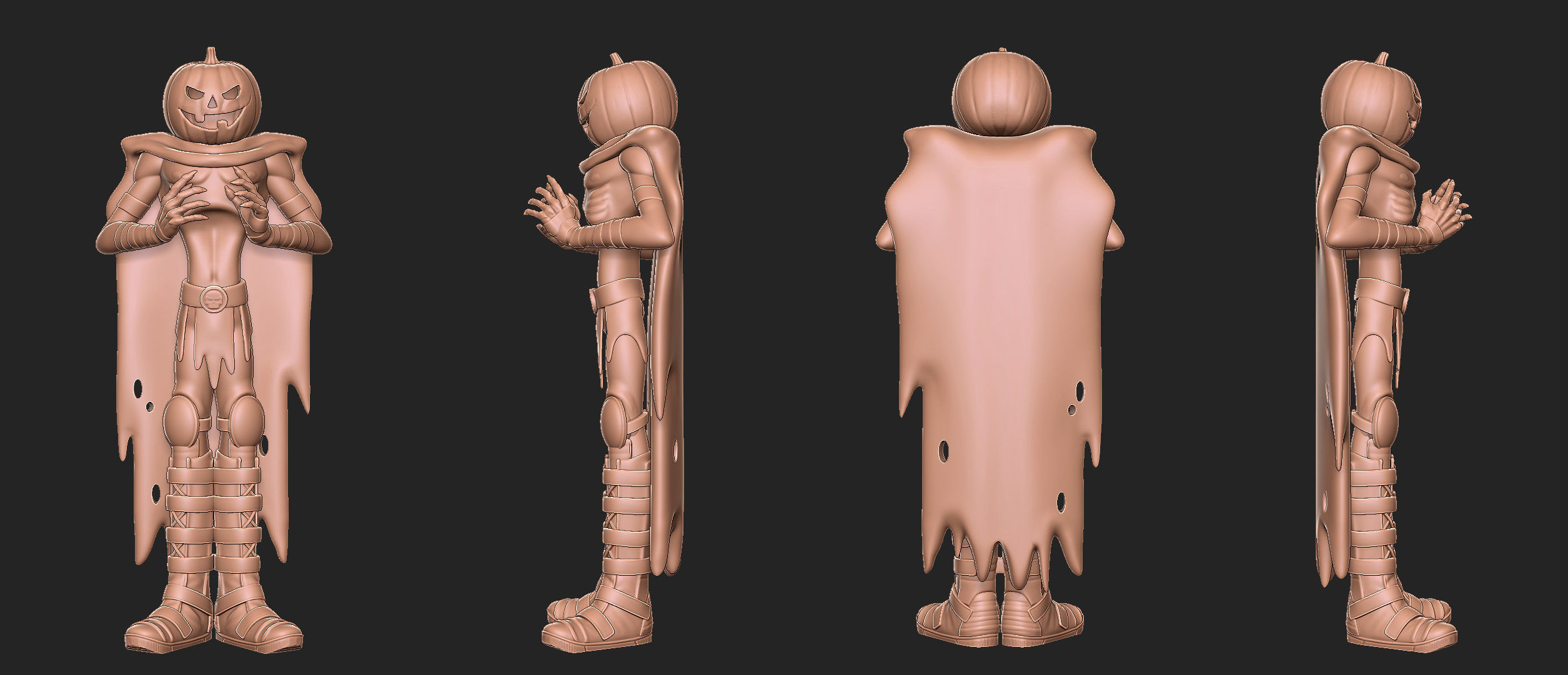 Halloween Pumpkin 3D print model_3