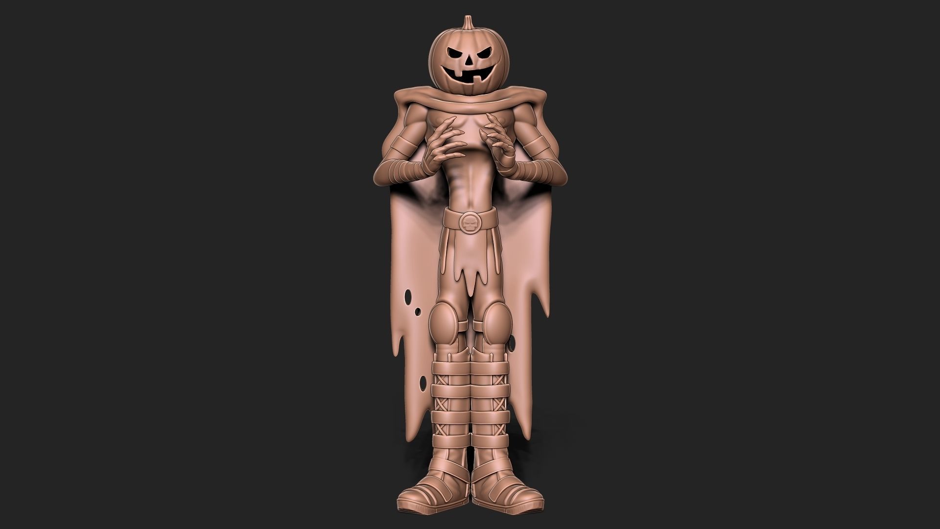 Halloween Pumpkin 3D print model_1