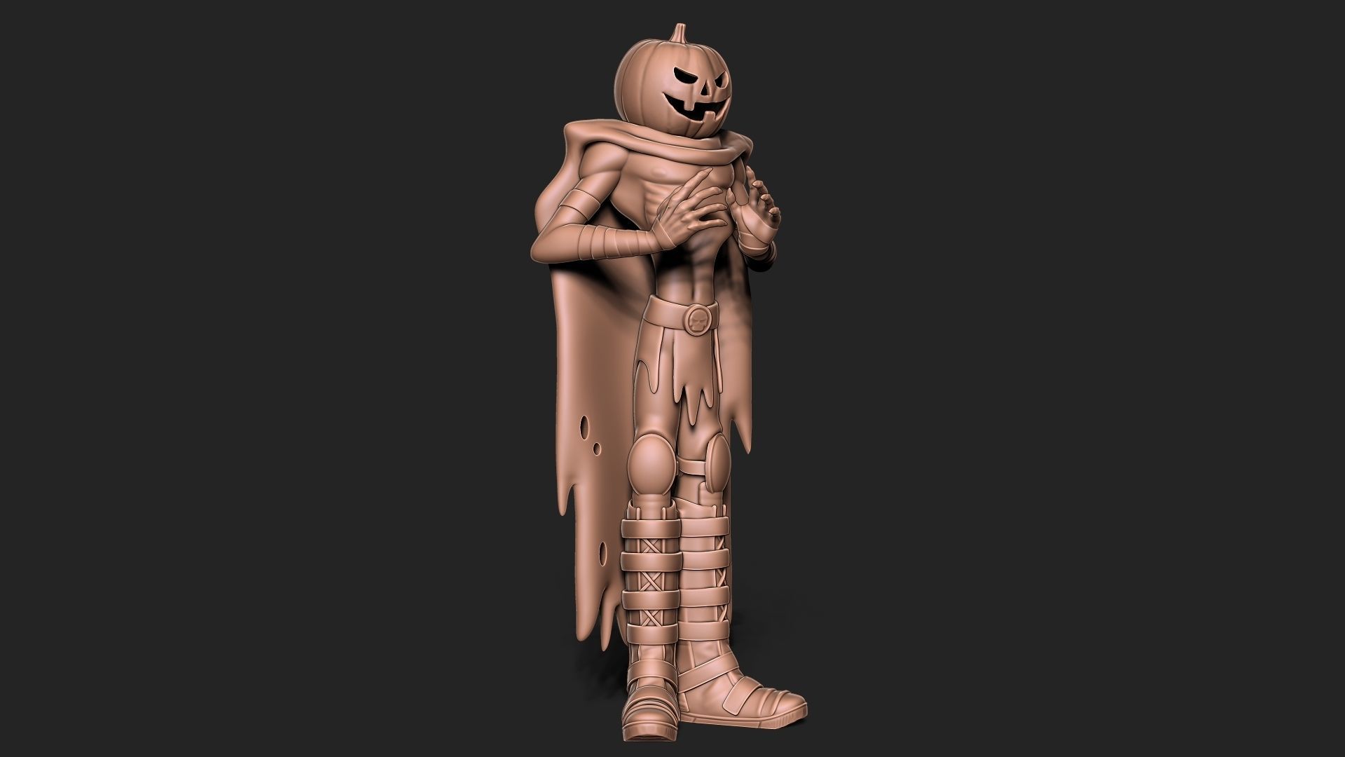 Halloween Pumpkin 3D print model_4
