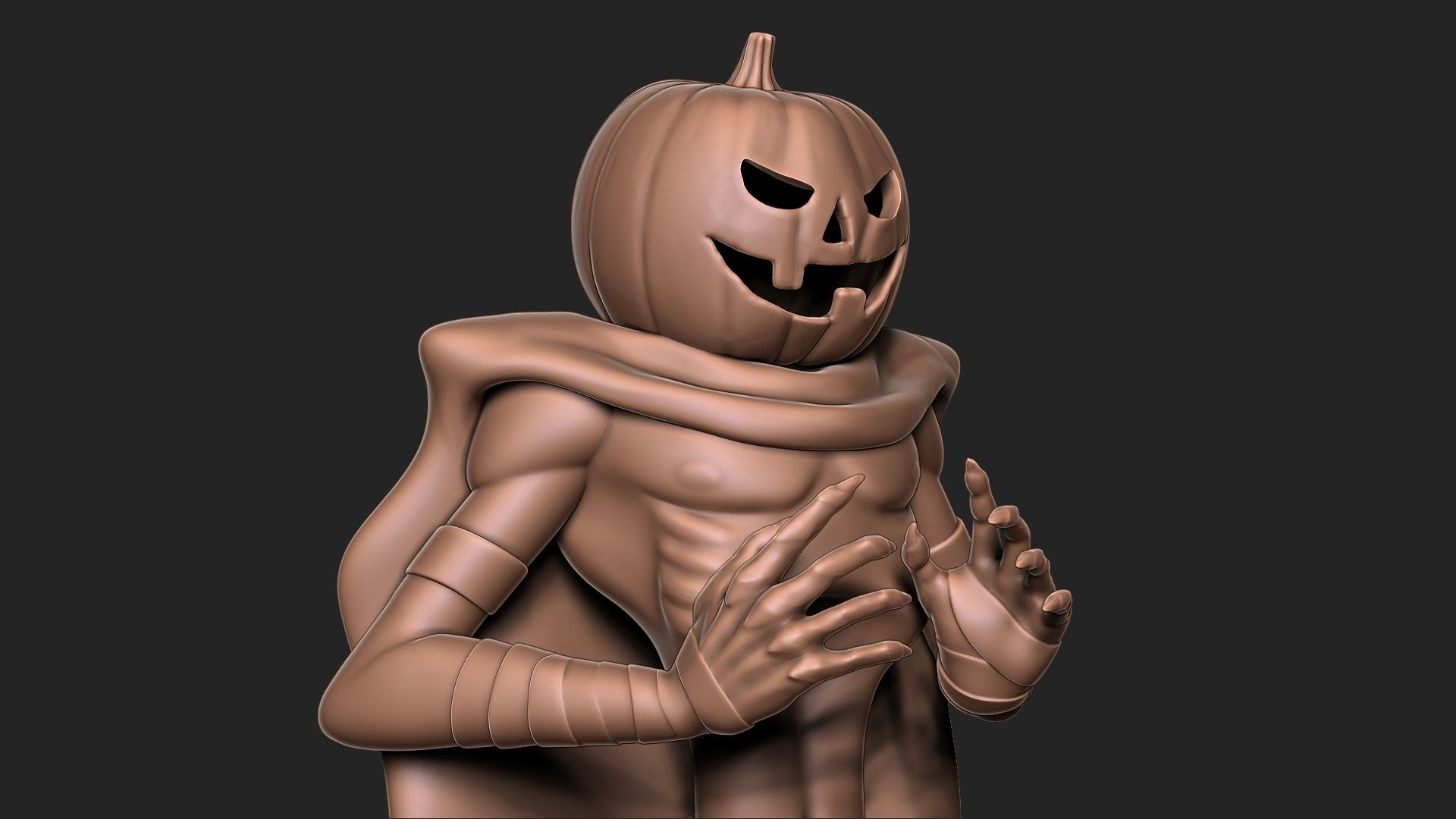 Halloween Pumpkin 3D print model_10