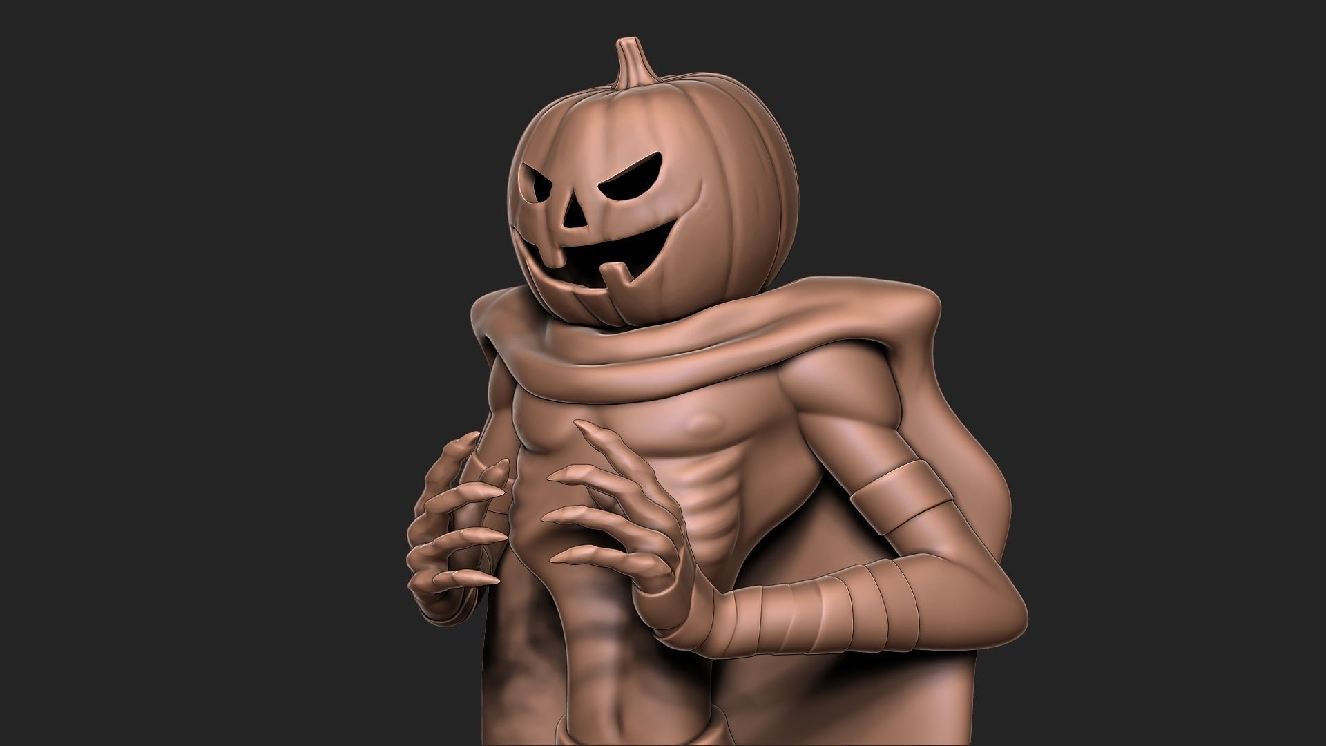 Halloween Pumpkin 3D print model_2
