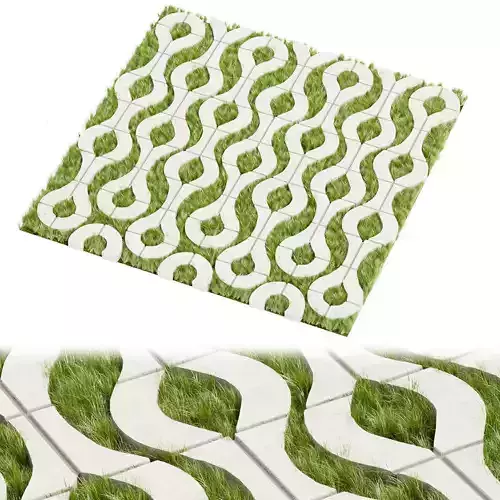 Collection plant vol 399 - grass - concrete - tileable