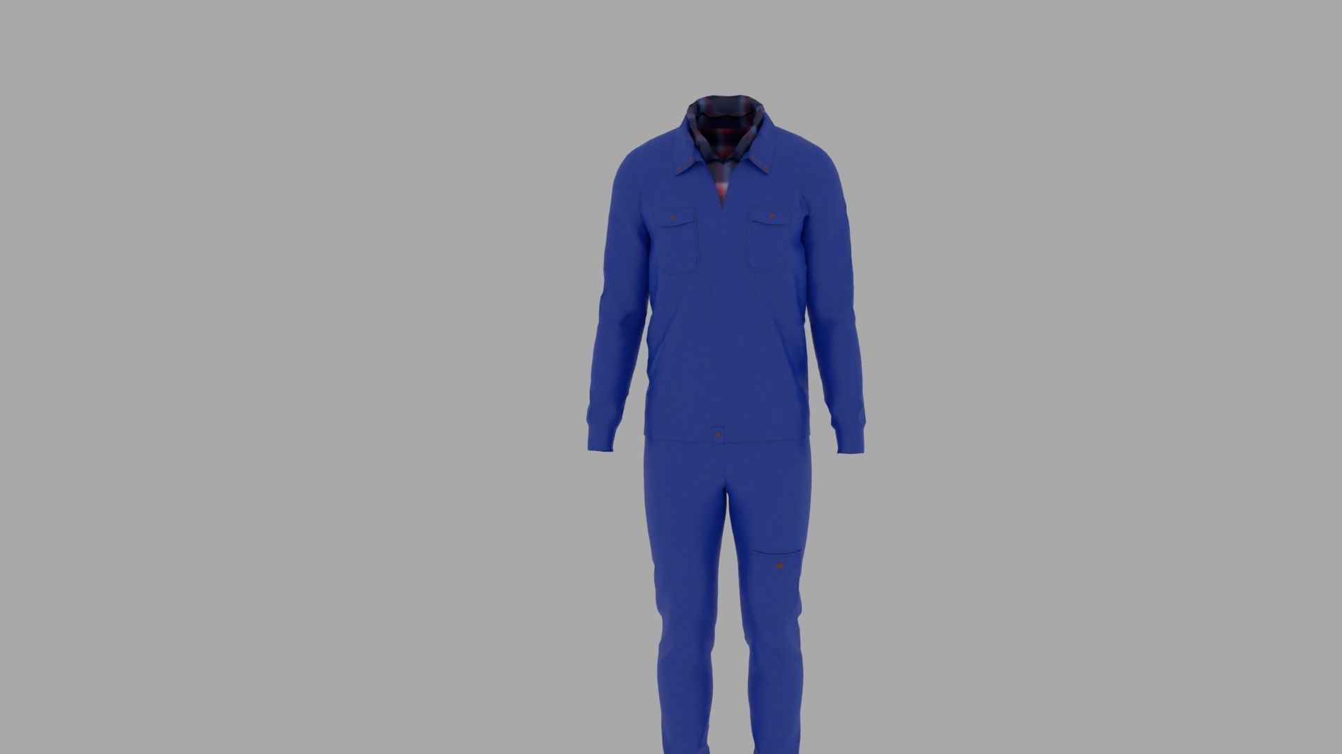 Engineer Uniform Low-poly 3D model_3