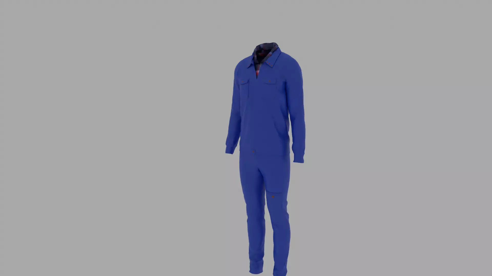 Engineer Uniform Low-poly 3D model_0
