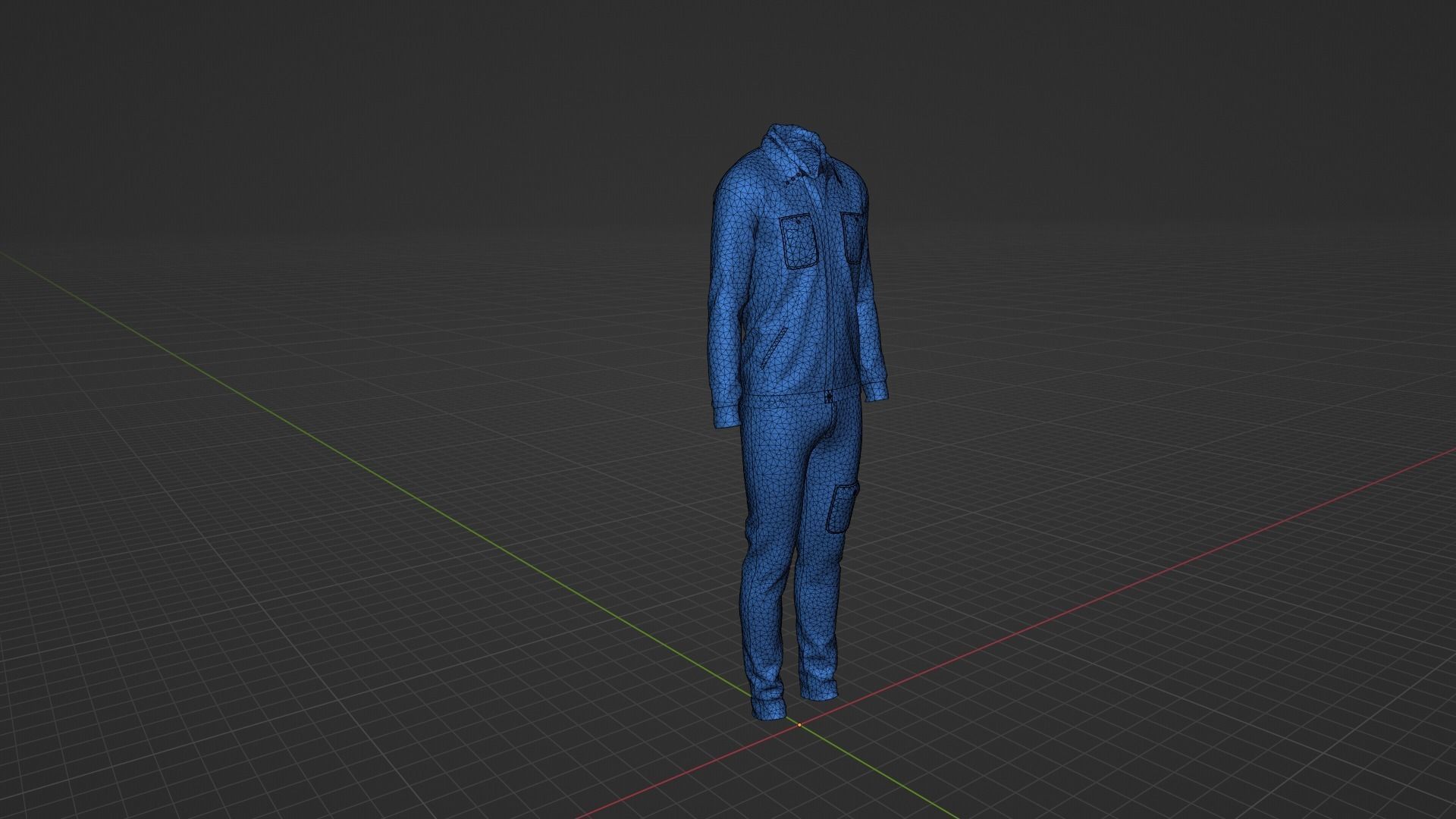 Engineer Uniform Low-poly 3D model_9