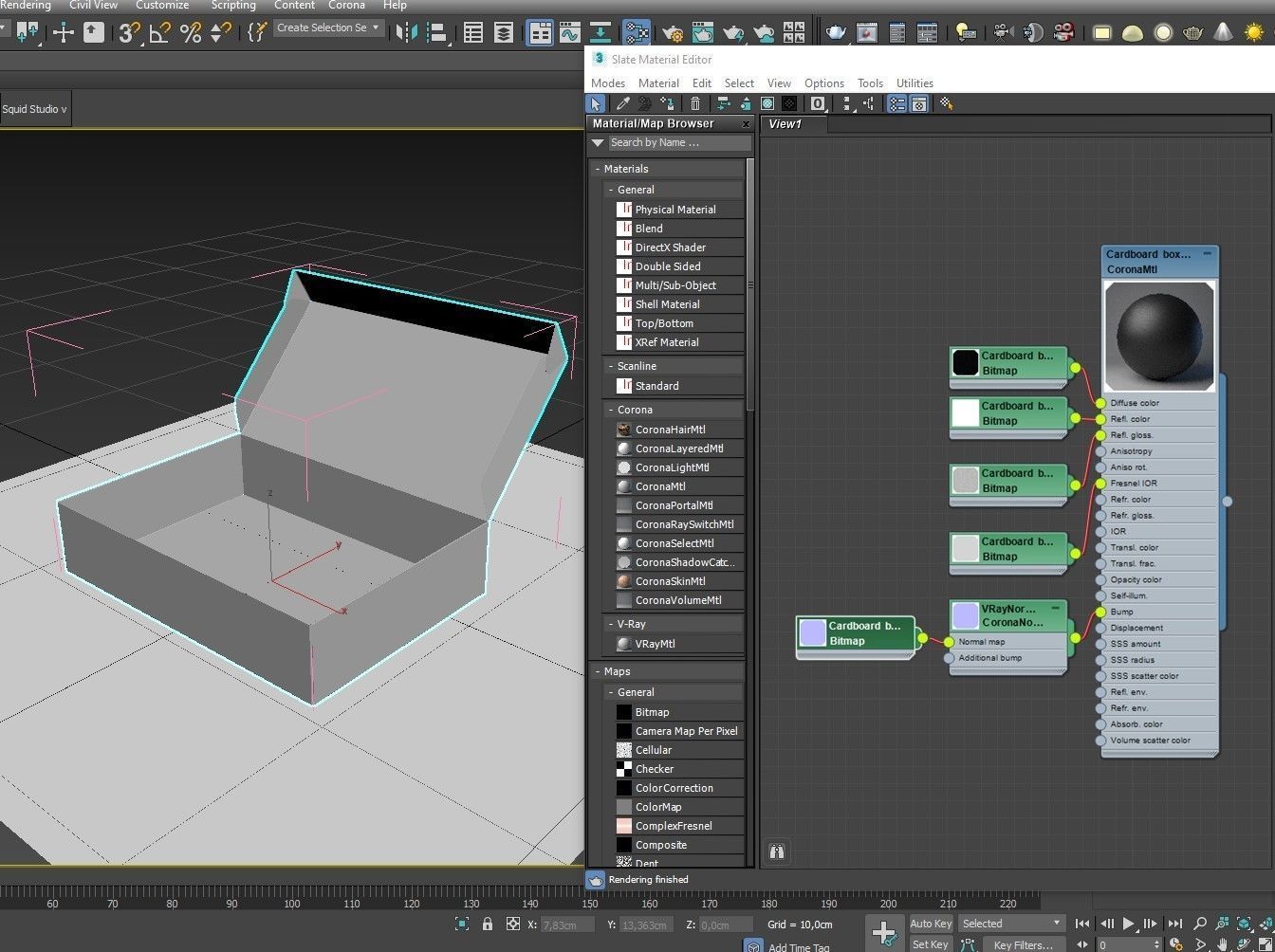 Cardboard box black 03 Low-poly 3D model_19