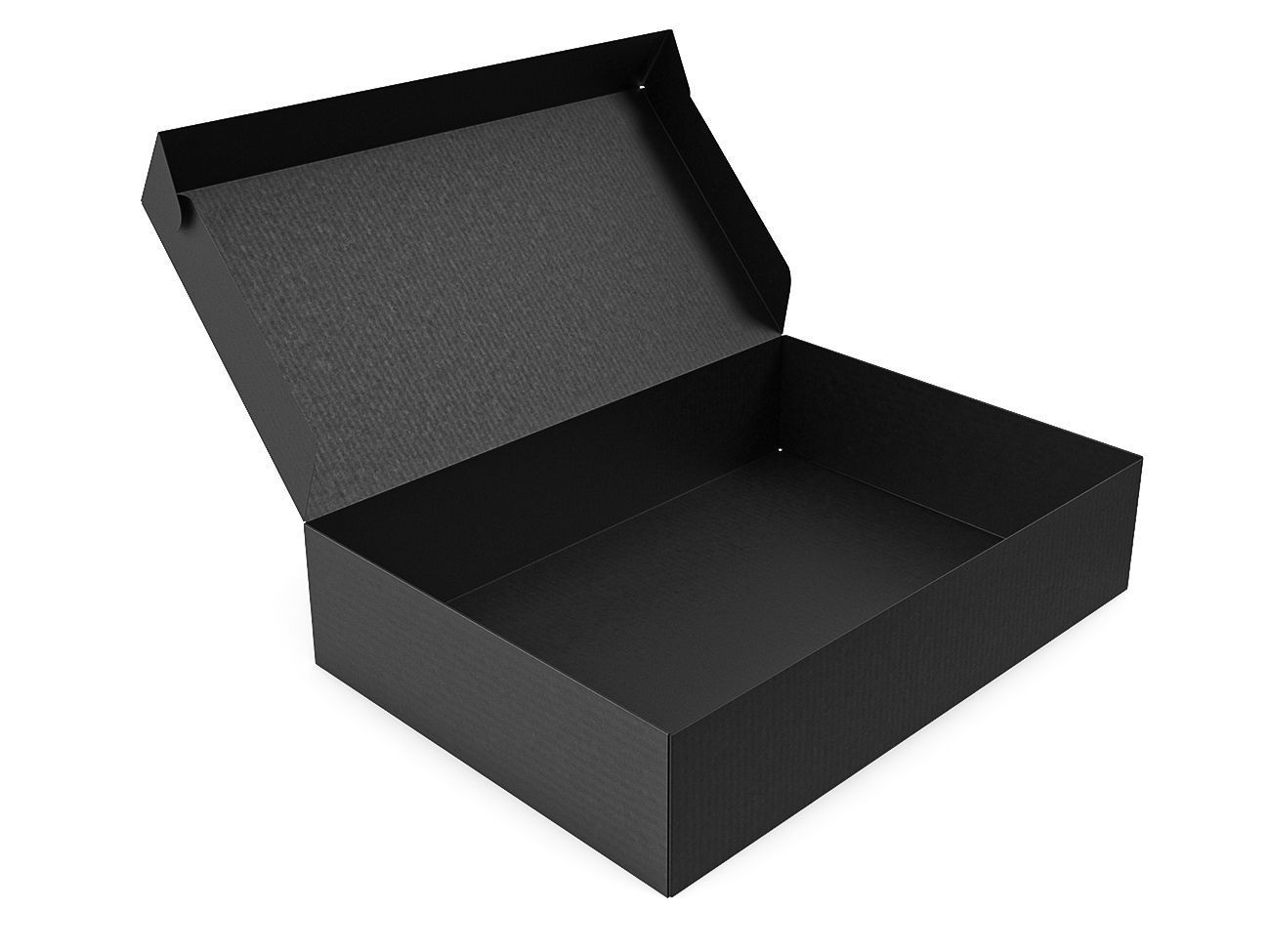 Cardboard box black 03 Low-poly 3D model_11