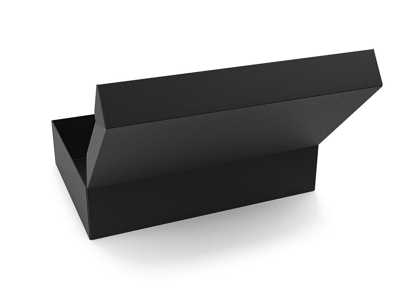 Cardboard box black 03 Low-poly 3D model_5