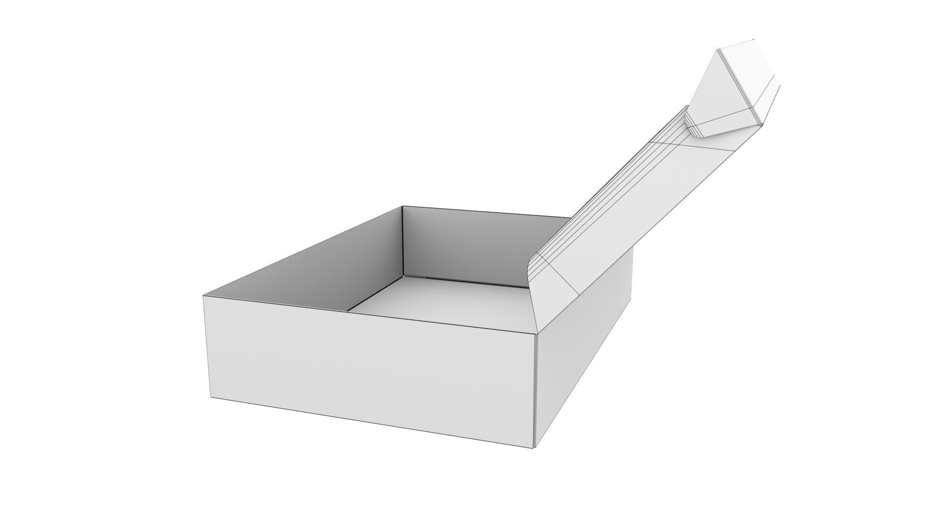 Cardboard box black 03 Low-poly 3D model_14