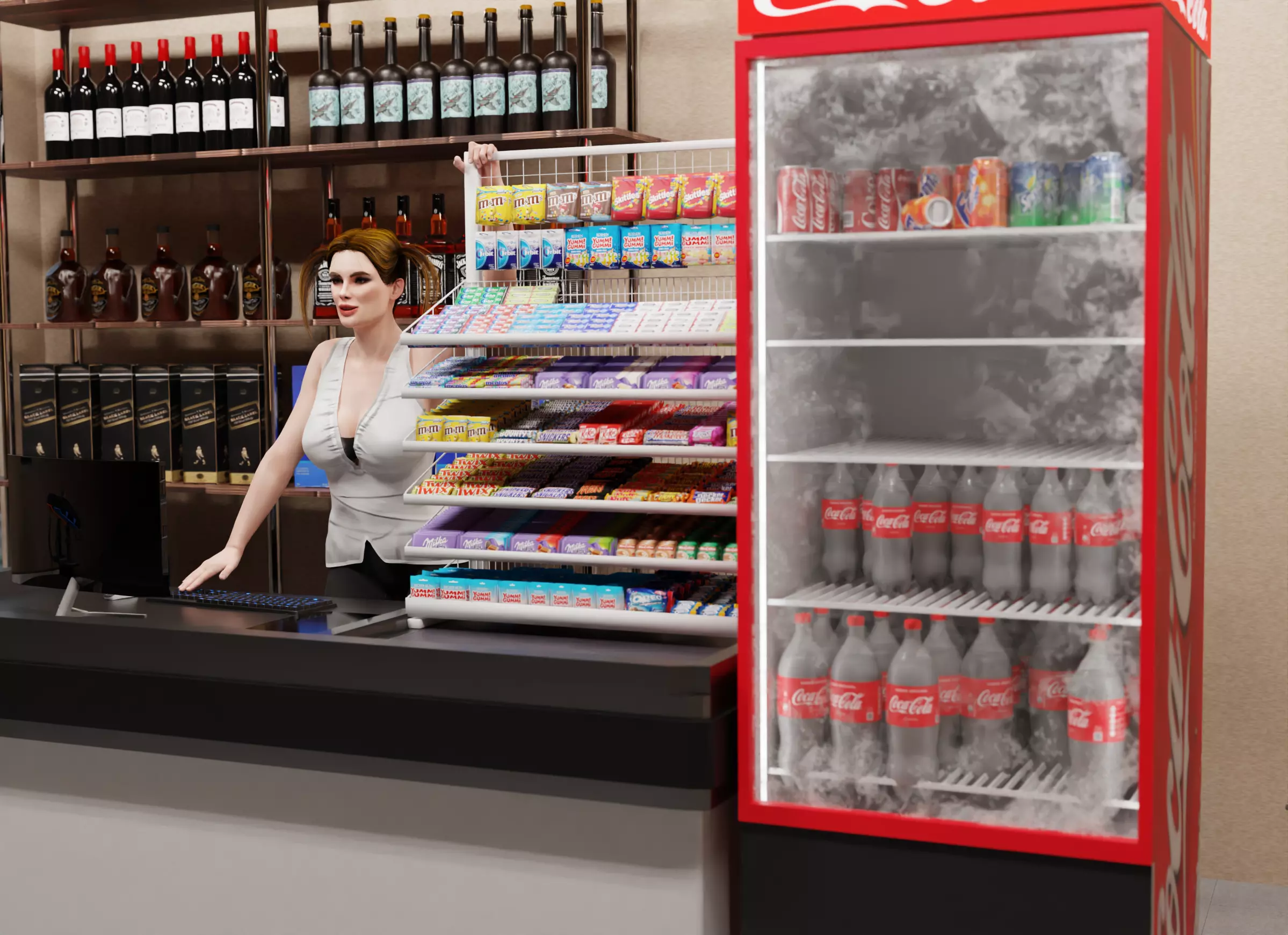 Market Pack Low-poly 3D model