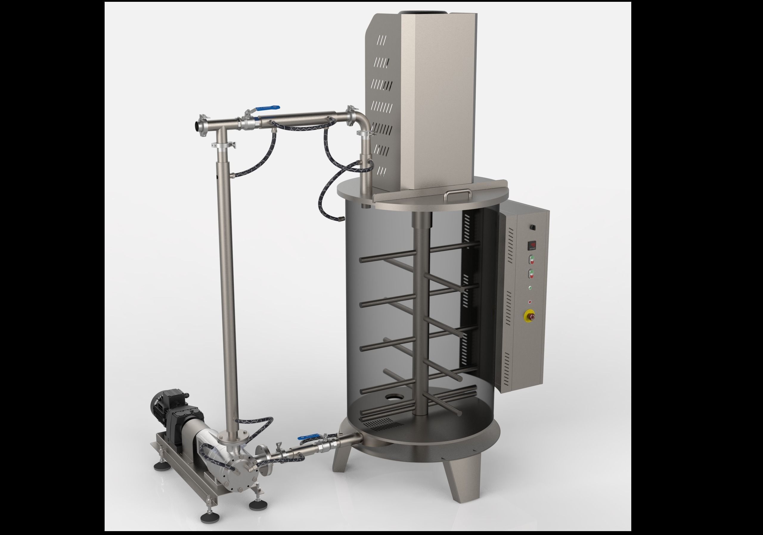 Ball Mill Chocolate Mixer 3D print model_3