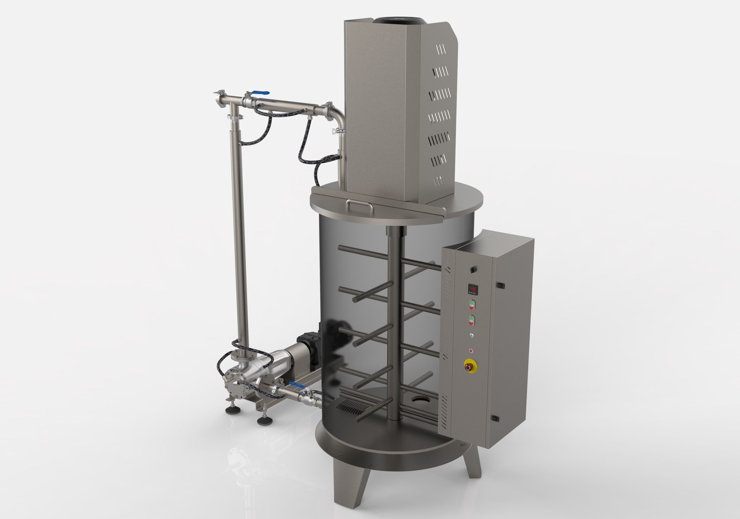 Ball Mill Chocolate Mixer 3D print model_1