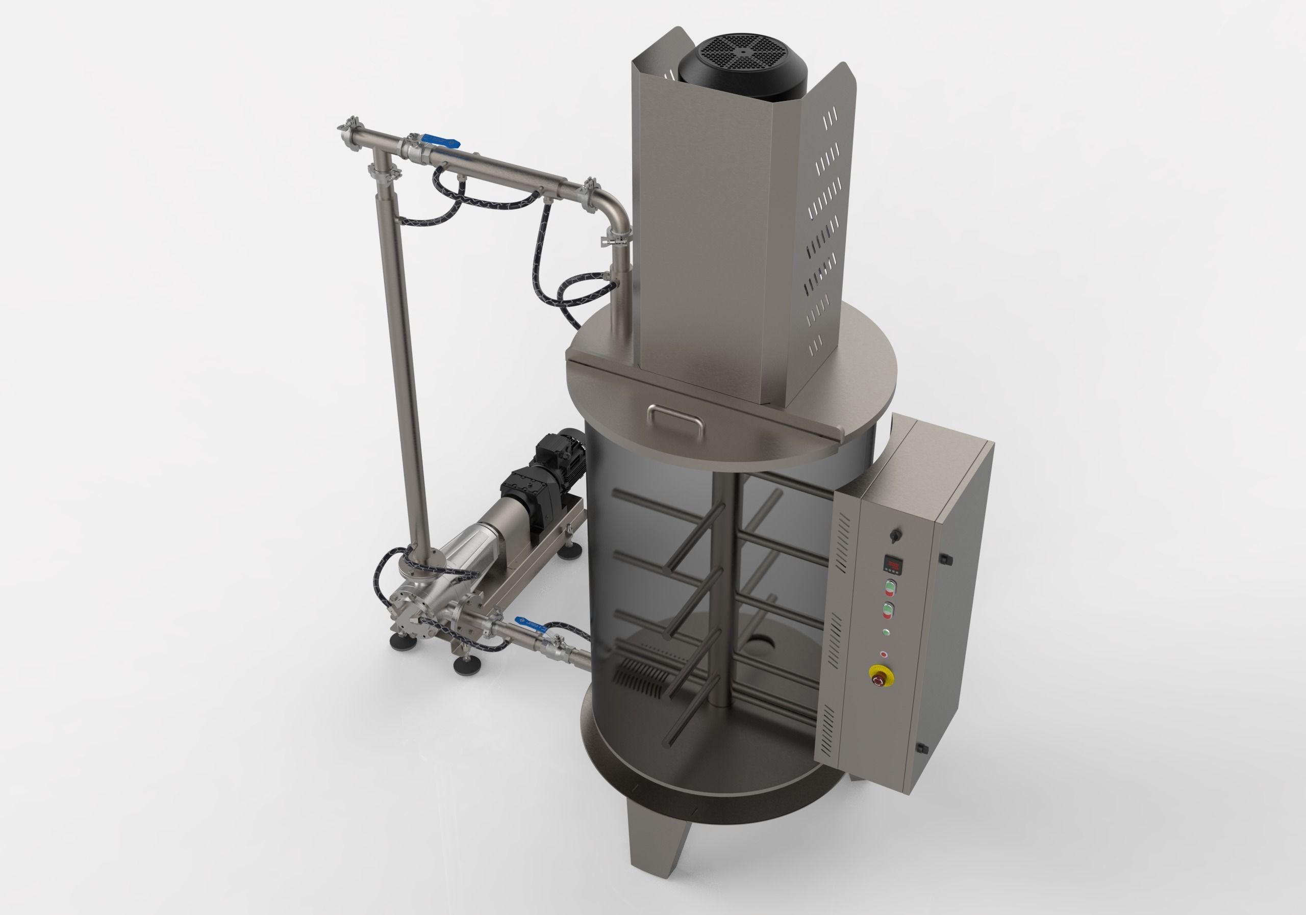 Ball Mill Chocolate Mixer 3D print model_5