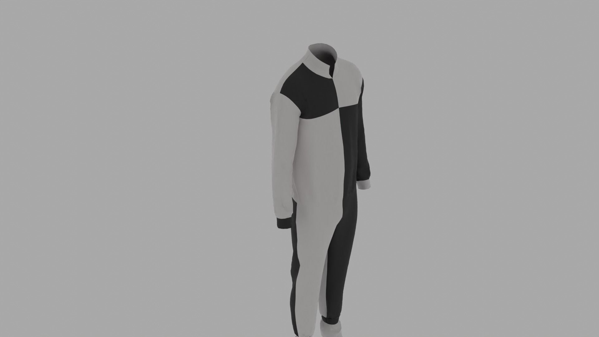 Parachute Jumper Suit Low-poly 3D model_8