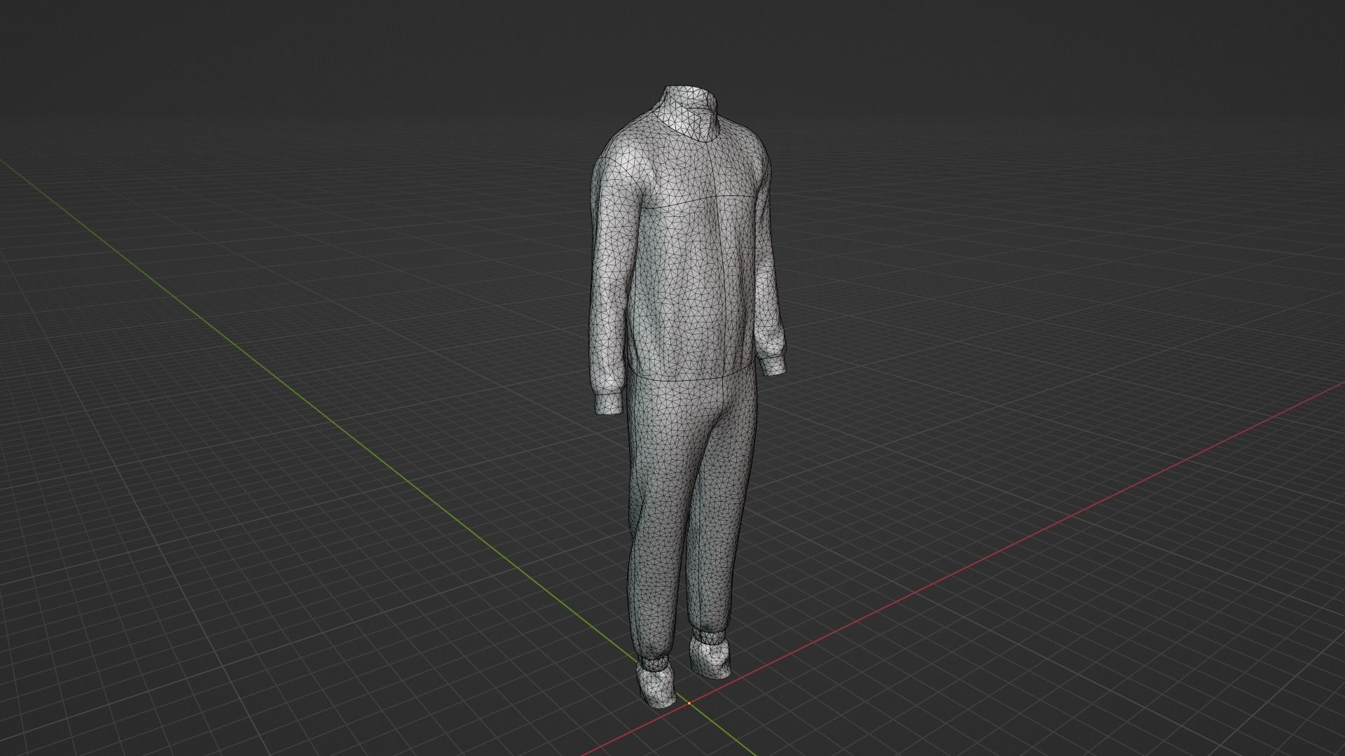 Parachute Jumper Suit Low-poly 3D model_9