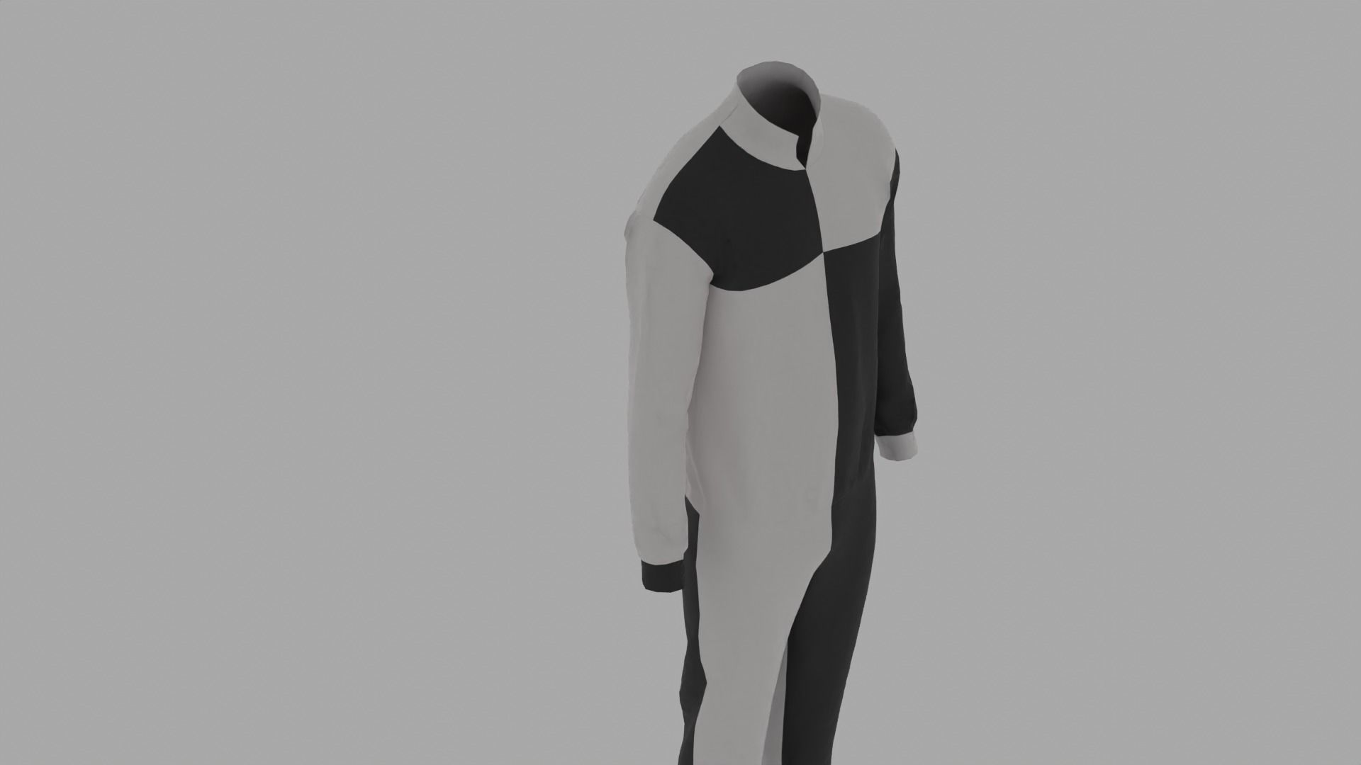 Parachute Jumper Suit Low-poly 3D model_5